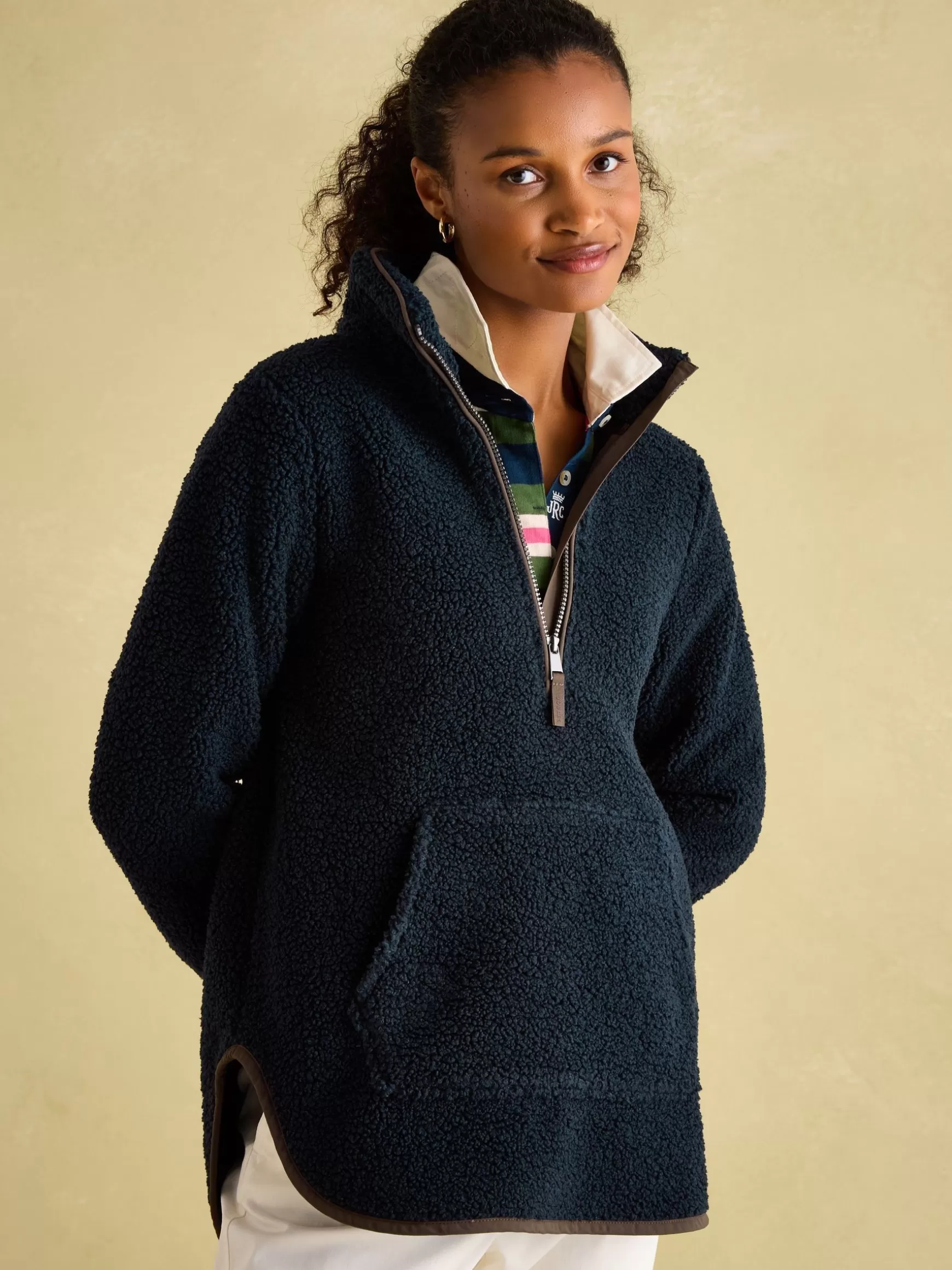 Aldeburgh Quarter Zip Fleece^Joules Hot