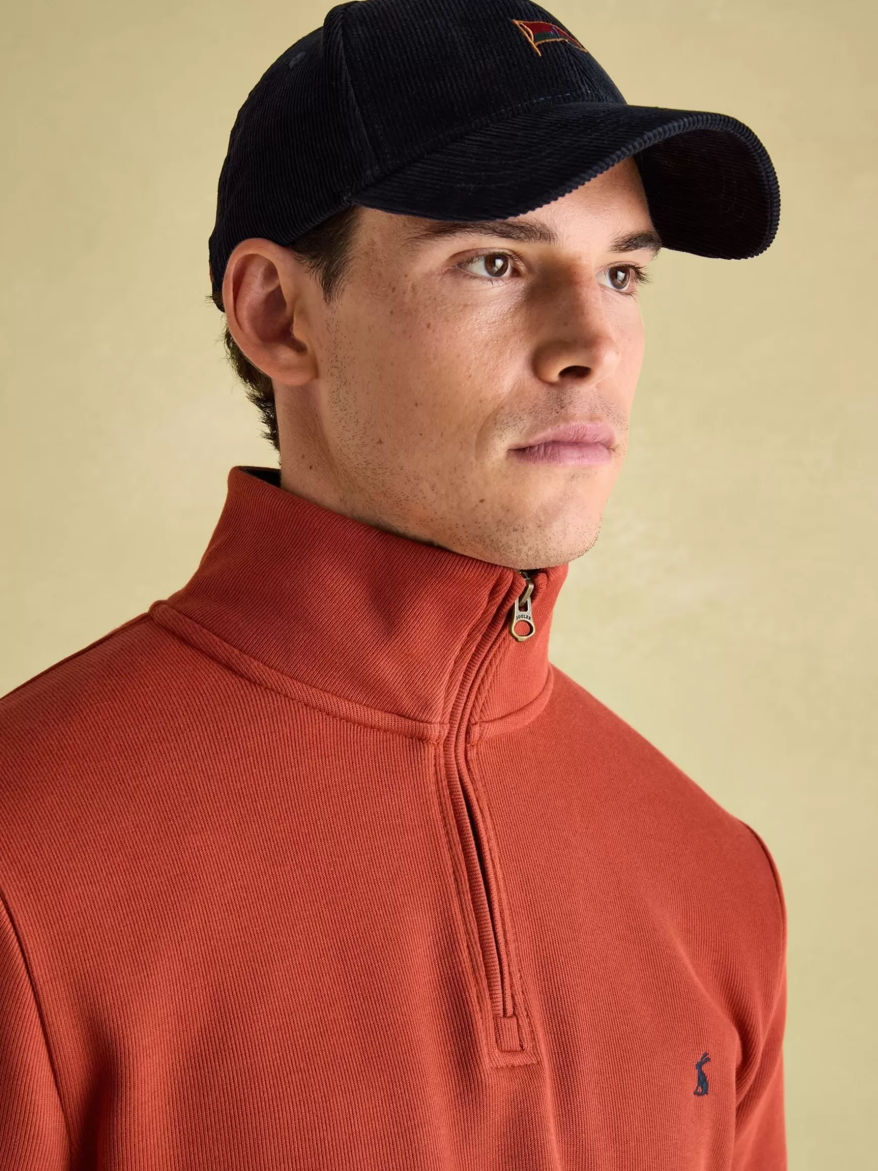 Alistair Quarter Zip Cotton Sweatshirt^Joules Fashion
