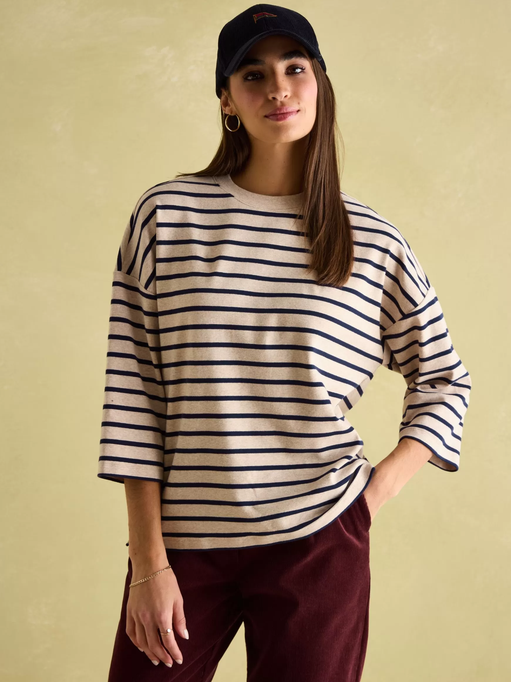 Amelia Top with 3/4 Length Sleeves^Joules Clearance