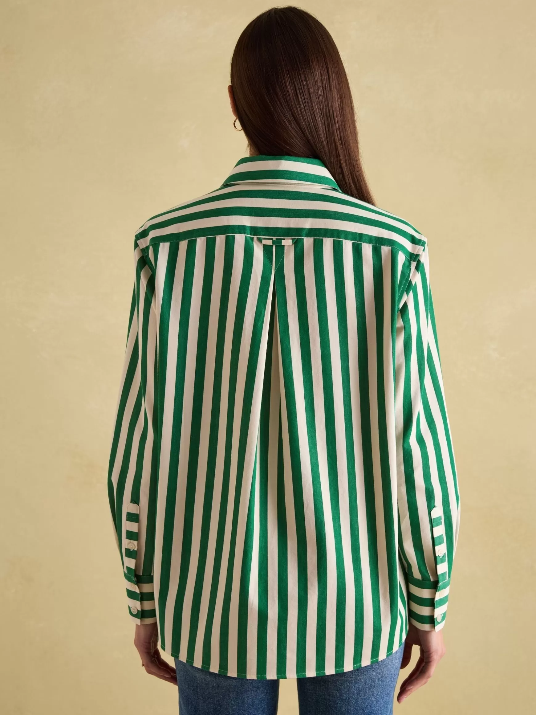 Amilla Green & Cream Stripe Shirt^Joules Best