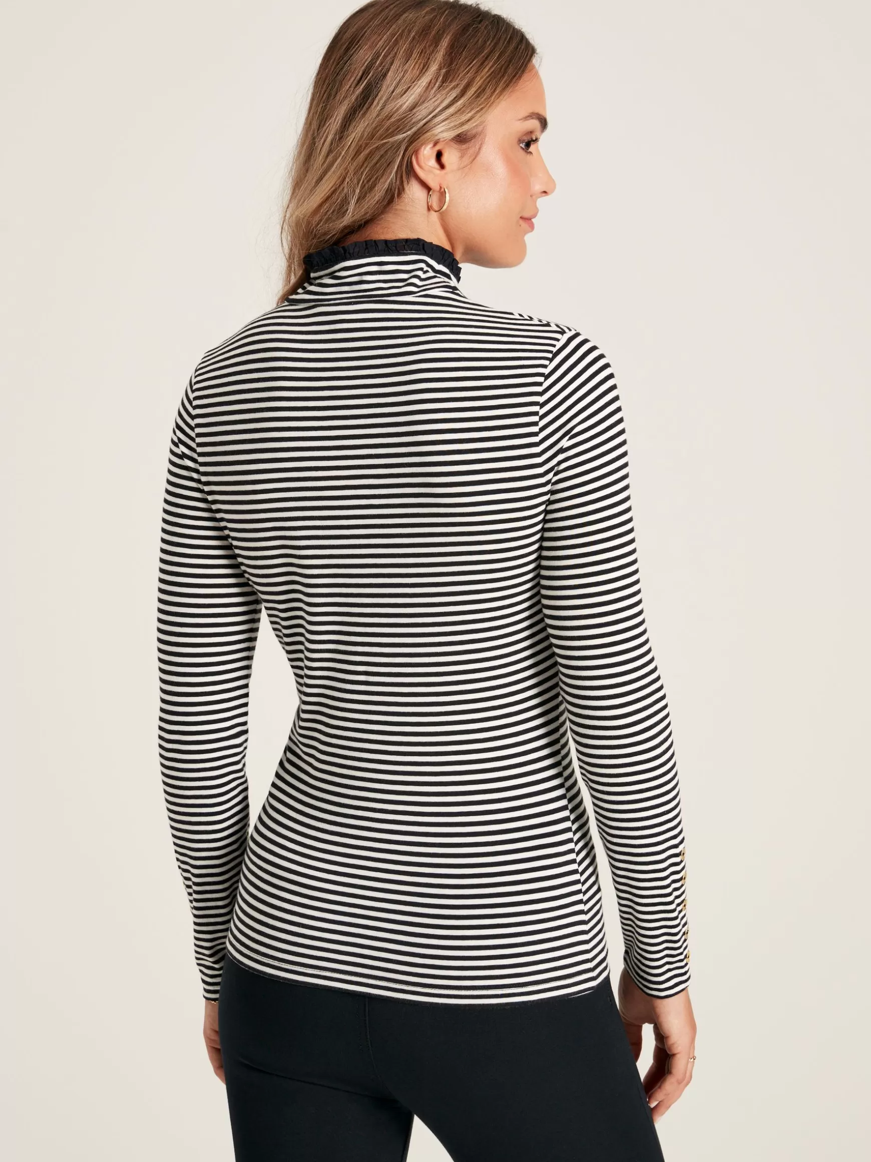 Amy Long Sleeve High Neck Jersey Top^Joules Cheap