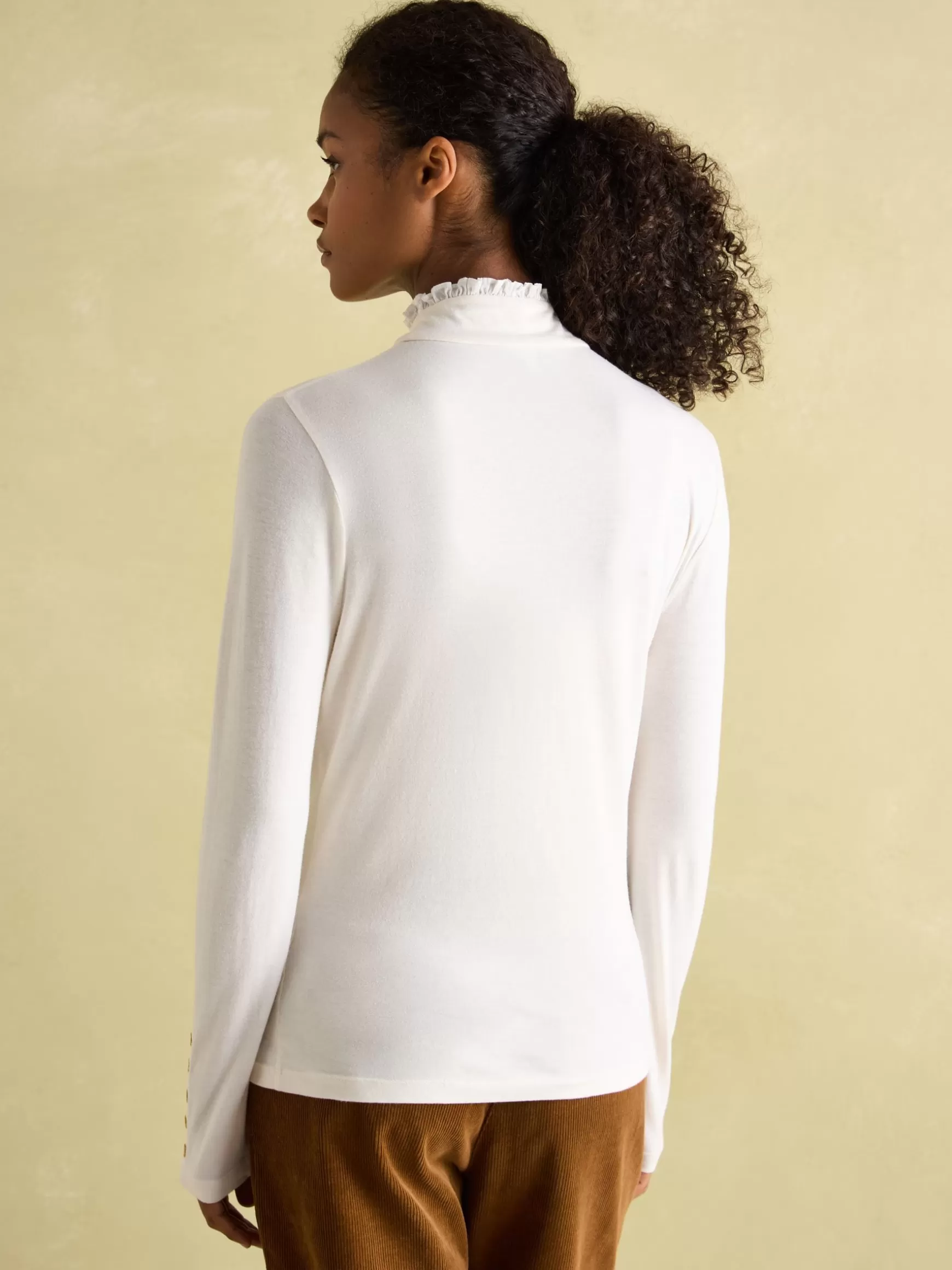 Amy Long Sleeve High Neck Jersey Top^Joules Discount