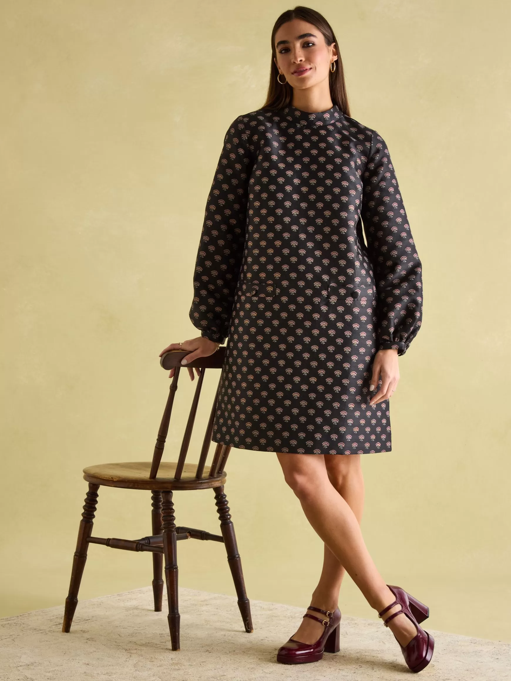 Annalise Jacquard A-Line Dress^Joules Cheap