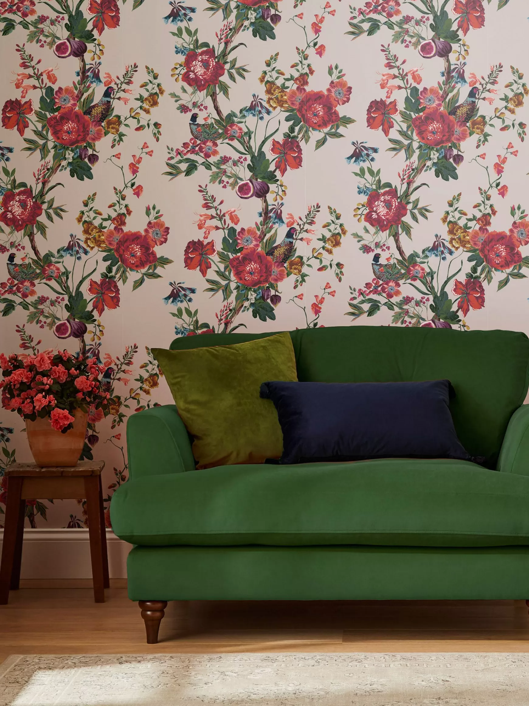 Antique Creme Forest Chinoiserie 10M Wallpaper^Joules Shop
