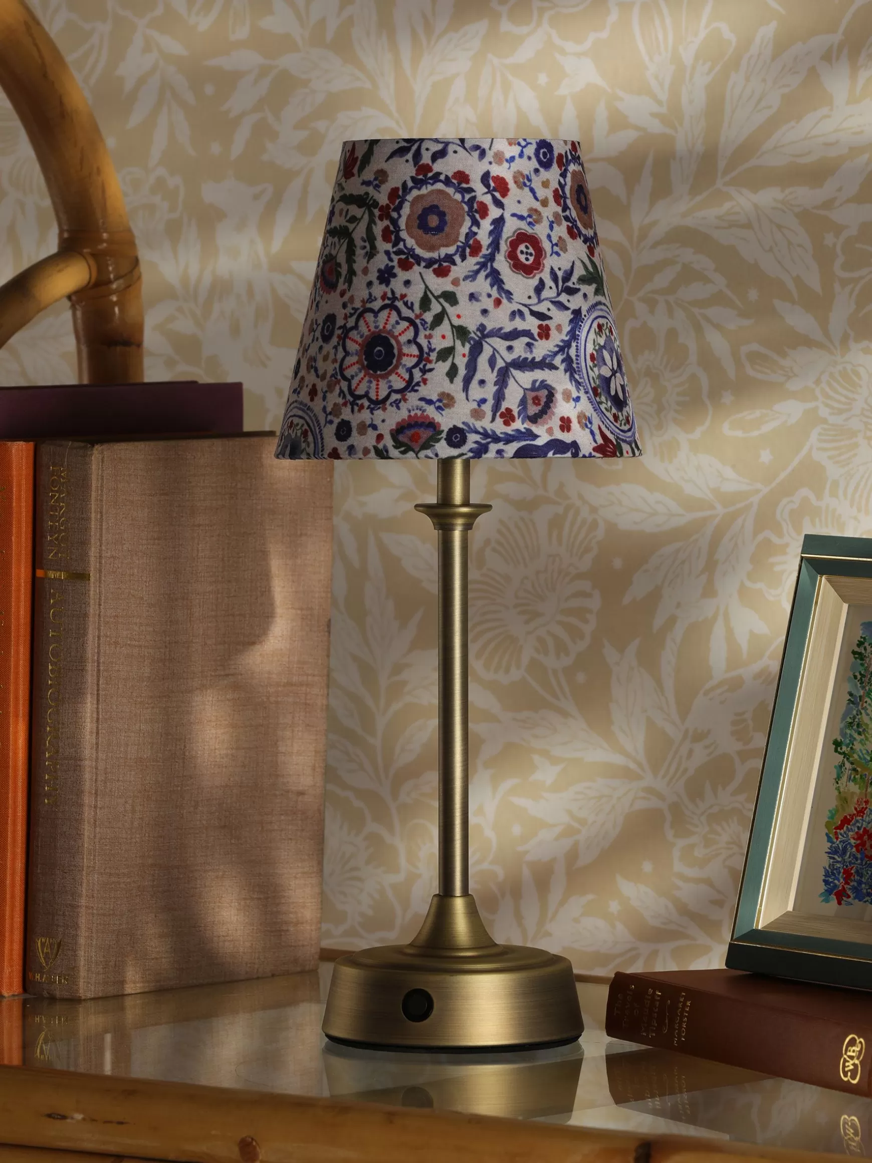 Apsley Blue Print Rechargable LED Lamp^Joules New