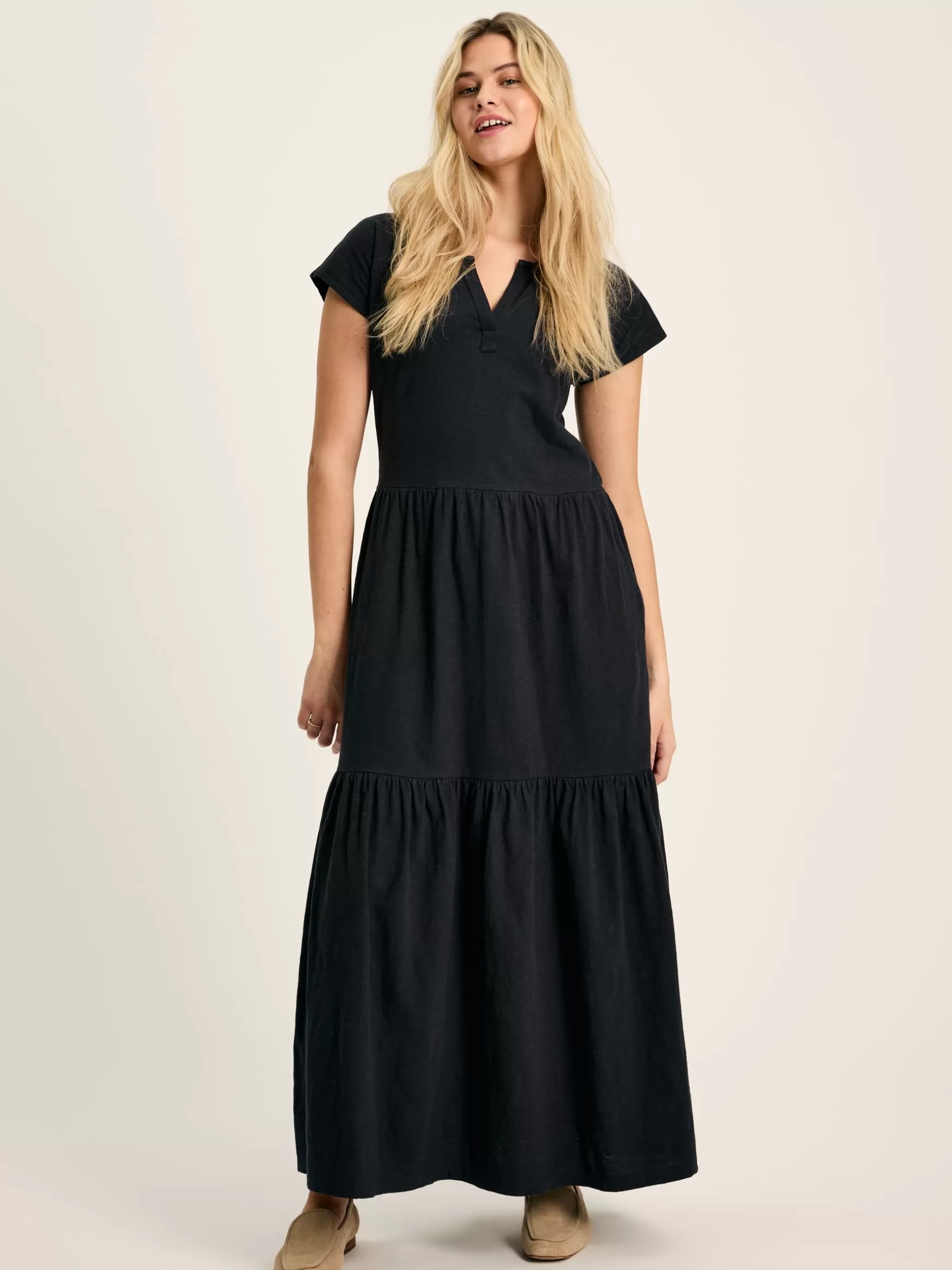 Ariana Jersey Tiered Dress^Joules Clearance