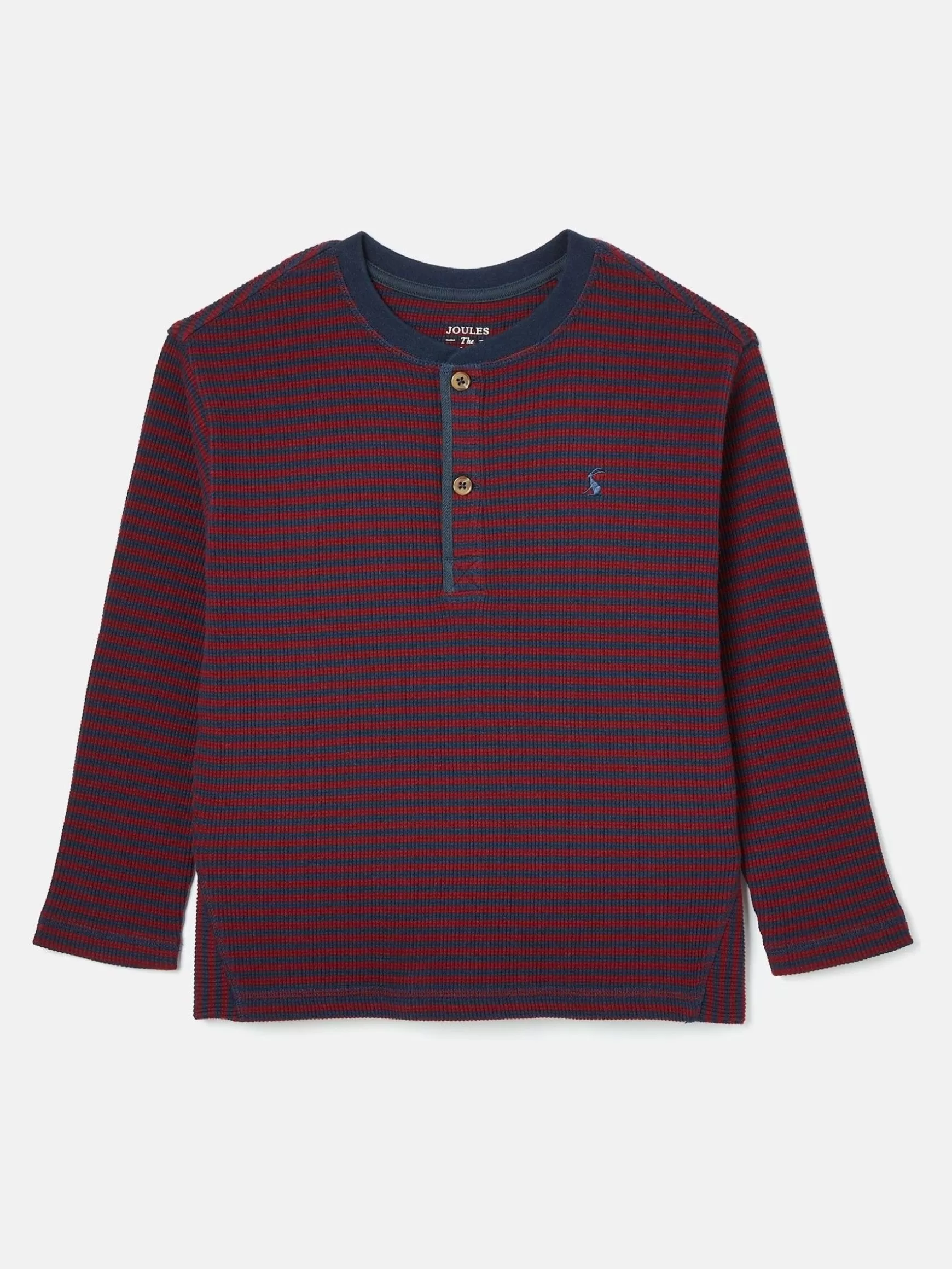 Arthur Berry Red & Navy Stripe Henley Top^Joules Discount
