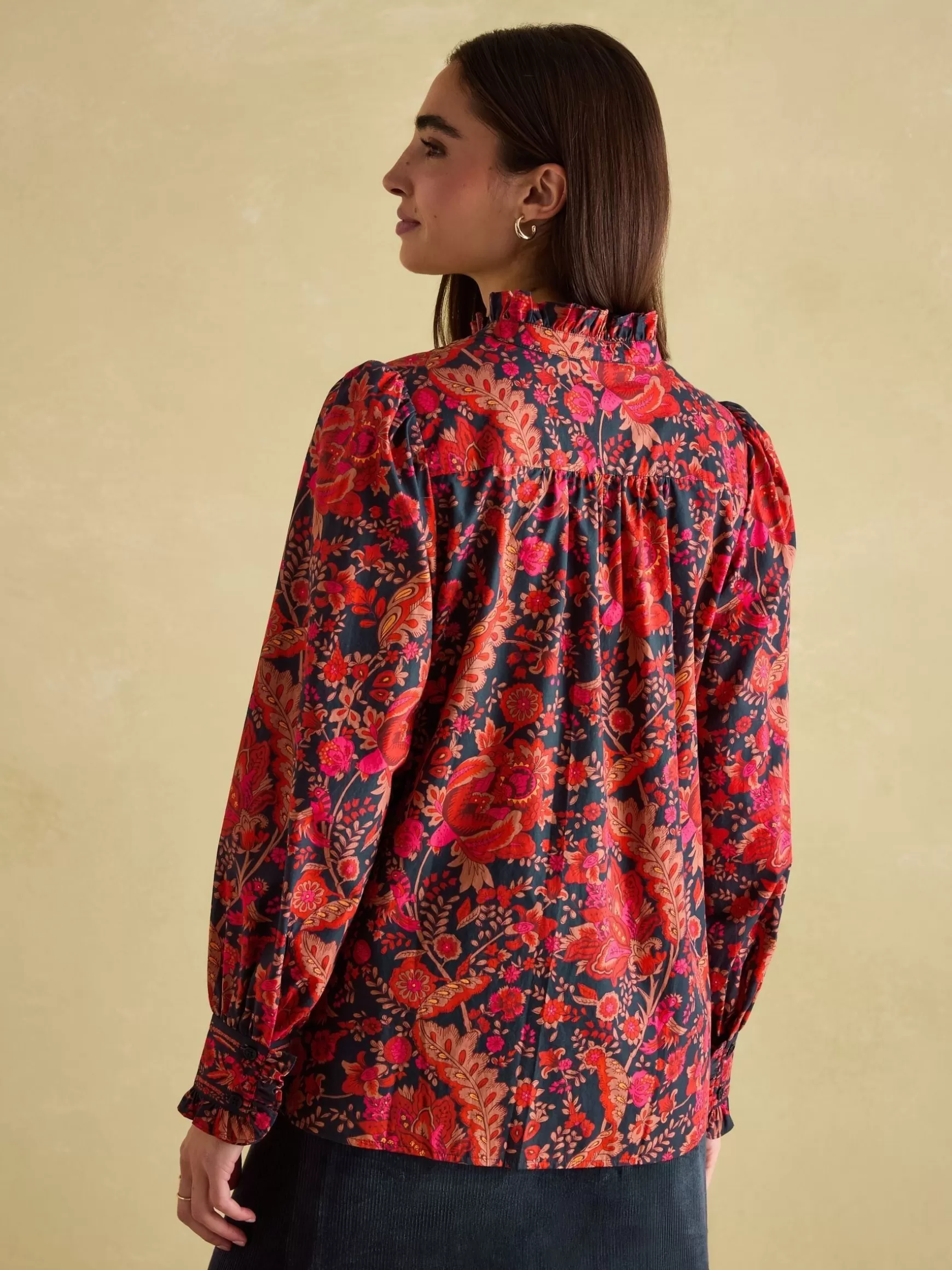 Auretta Frill Neck Blouse^Joules Discount