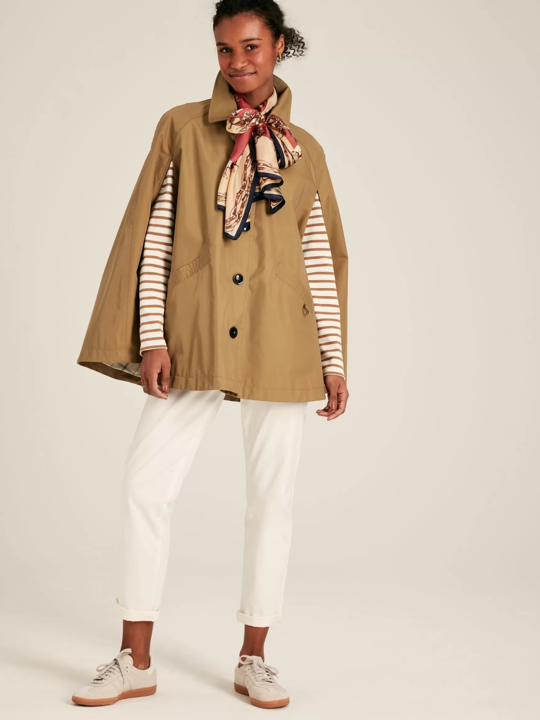 Bibury Tan Brown Waterproof Cape Coat^Joules Best Sale