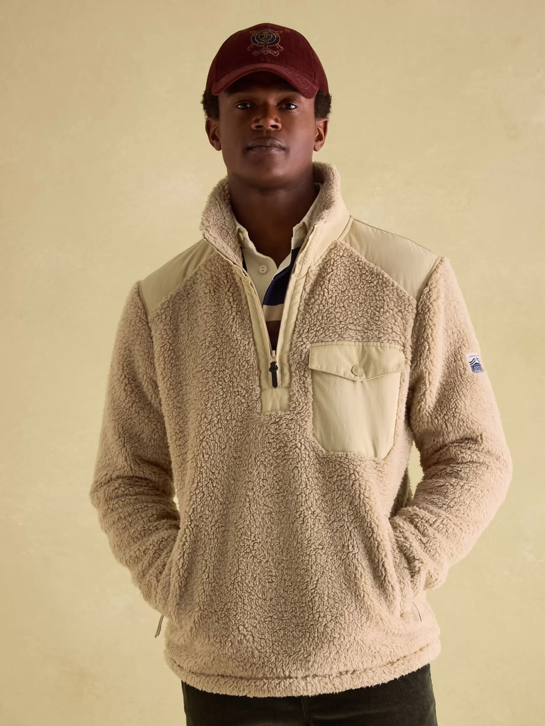 Billy Quarter Zip Borg Fleece Sweatshirt^Joules Flash Sale