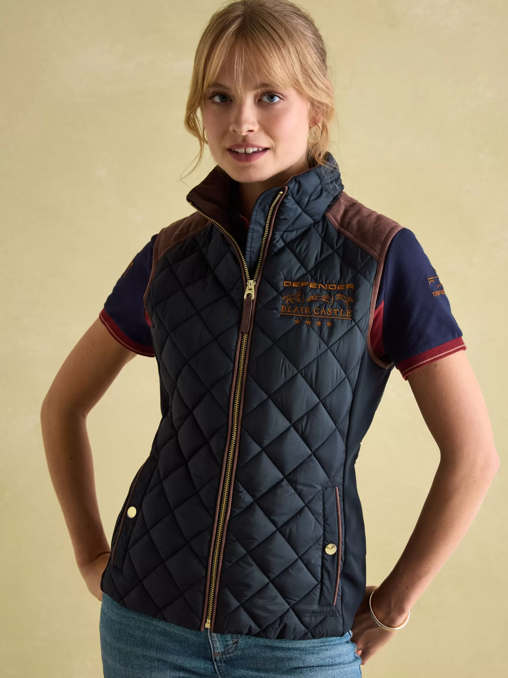 Blair Braemar Diamond Quilted Gilet^Joules Outlet