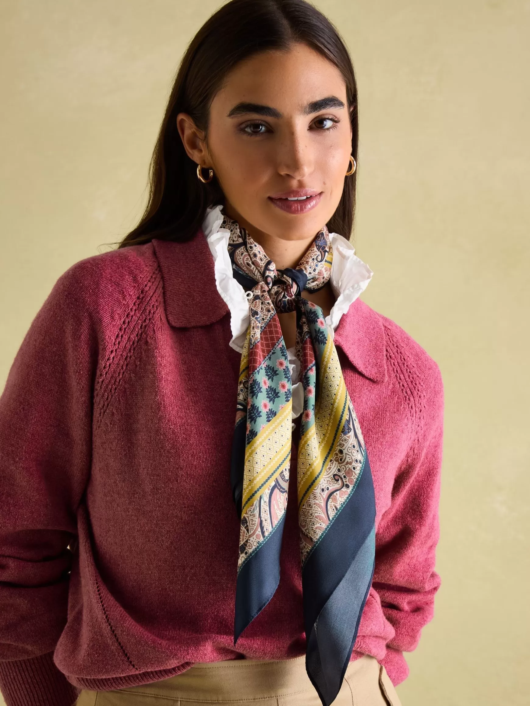 Bloomfield Square Silk Scarf^Joules Discount