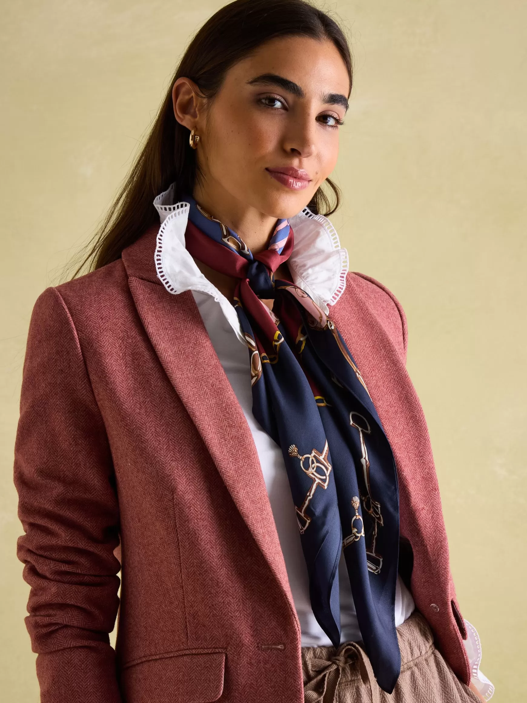 Bloomfield Silk Square Scarf^Joules Fashion