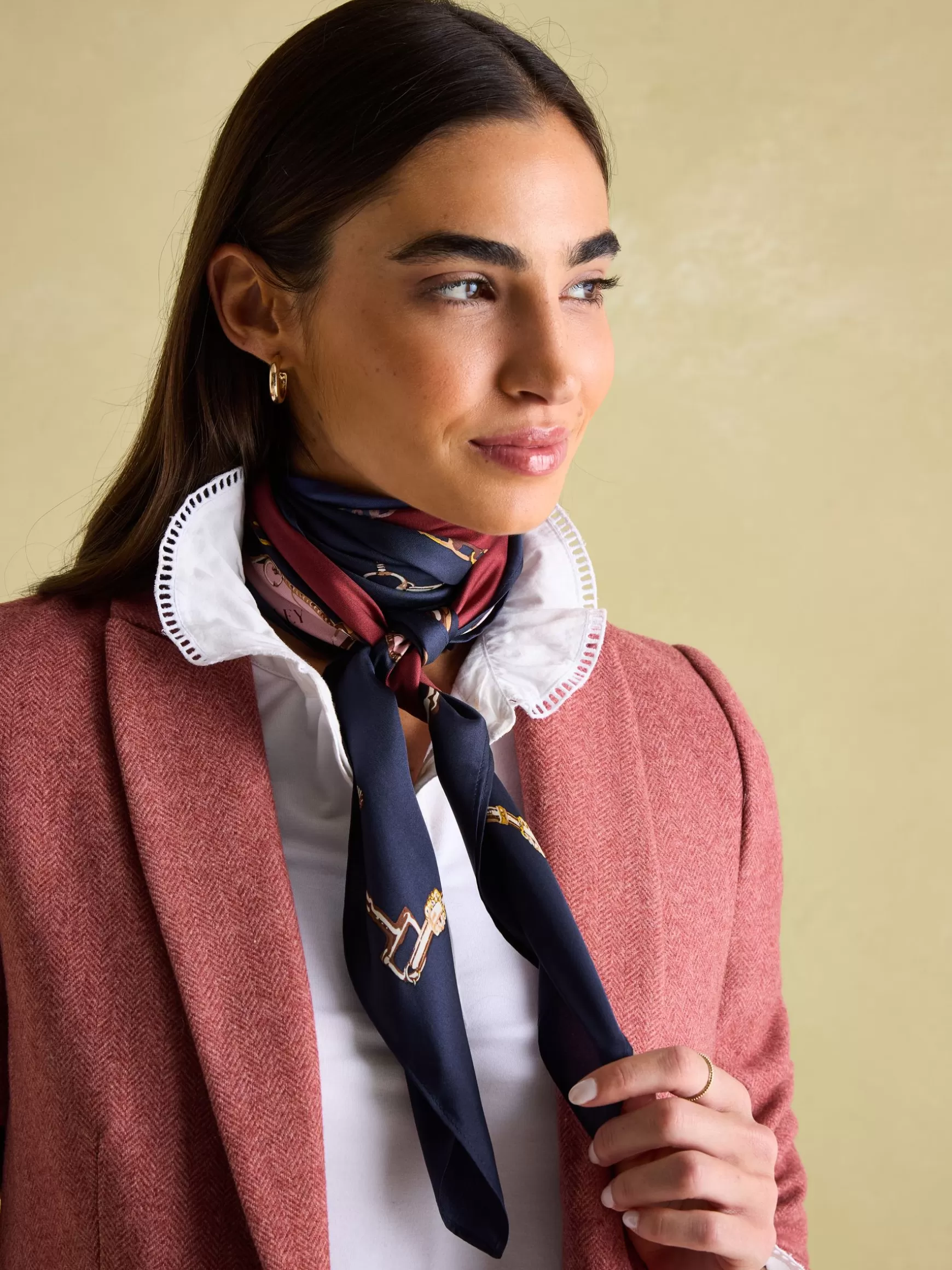 Bloomfield Silk Square Scarf^Joules Fashion