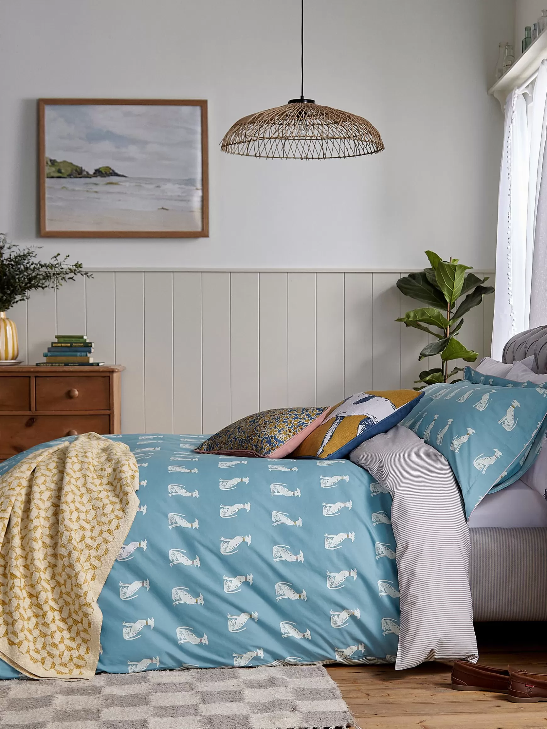 Blockprint Dogs Cover Set^Joules Discount