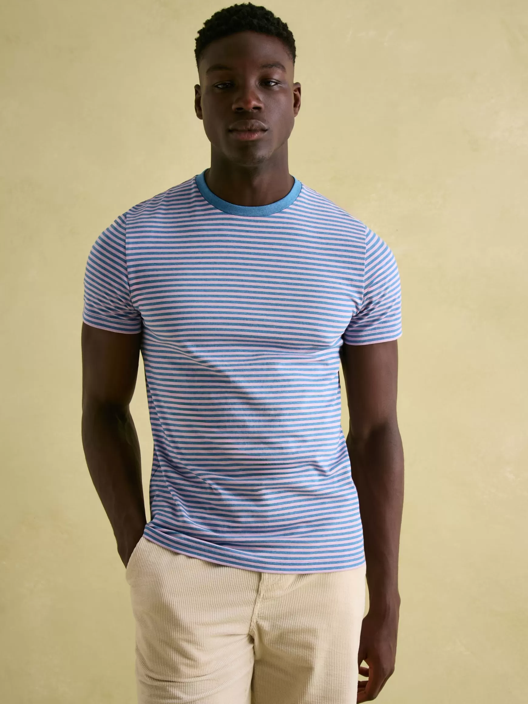 Boathouse Pink Stripe Jersey Crew Neck T-Shirt^Joules Best Sale