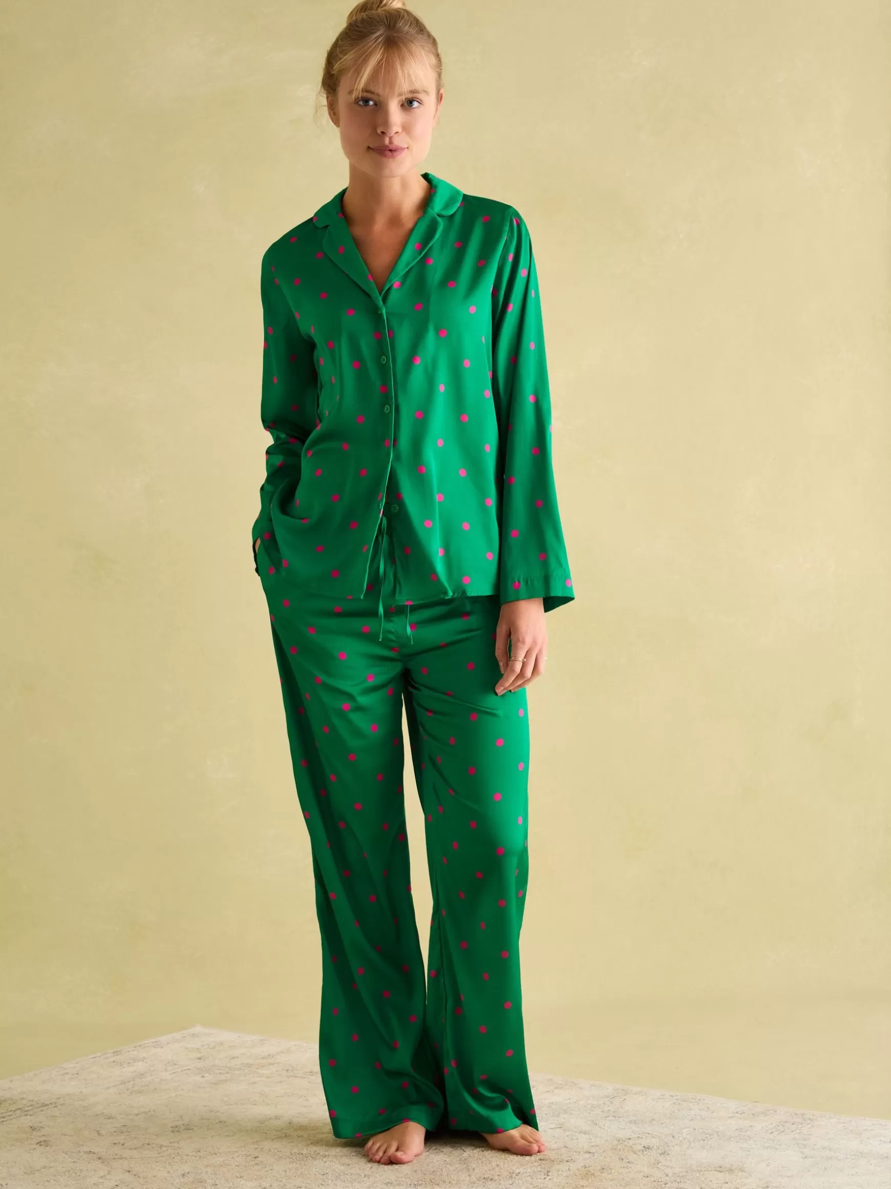 Bonnie Satin Pyjama Set^Joules New