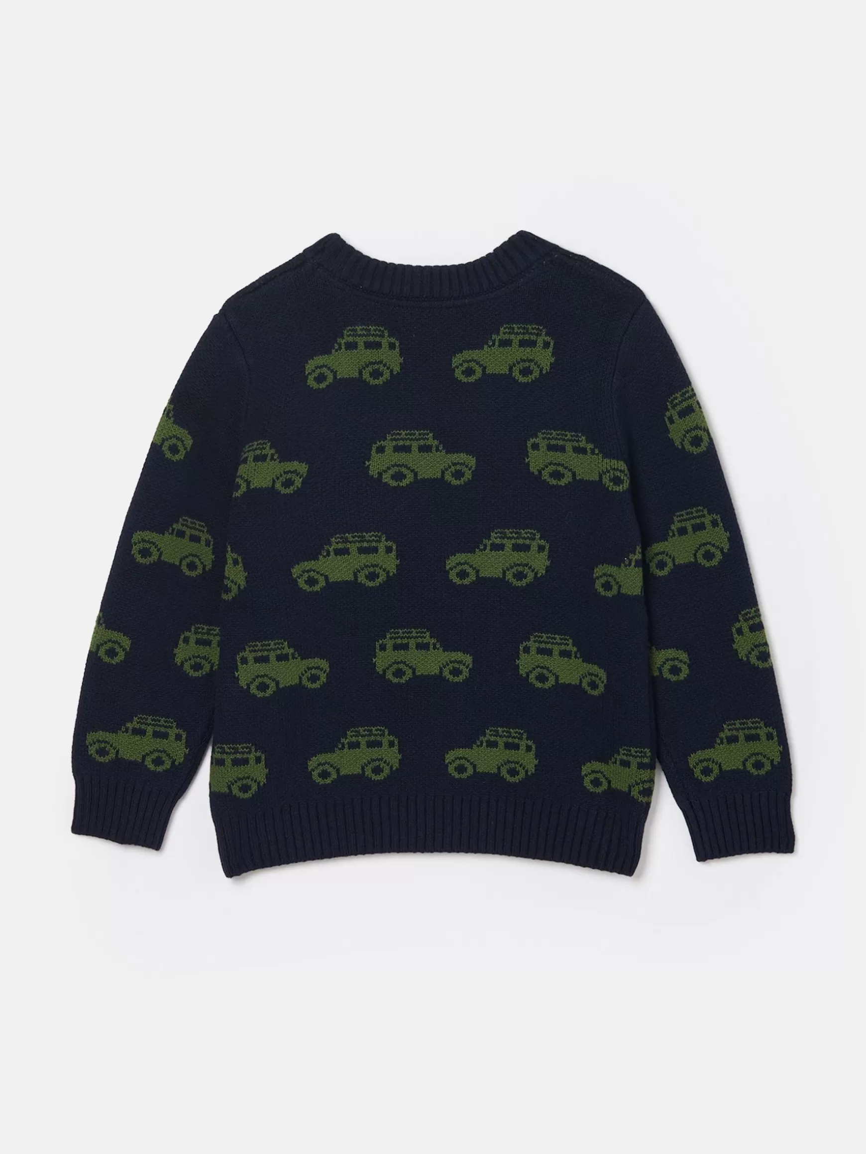 Boys' Burton Navy Blue Intarsia Knitted Jumper^Joules Online
