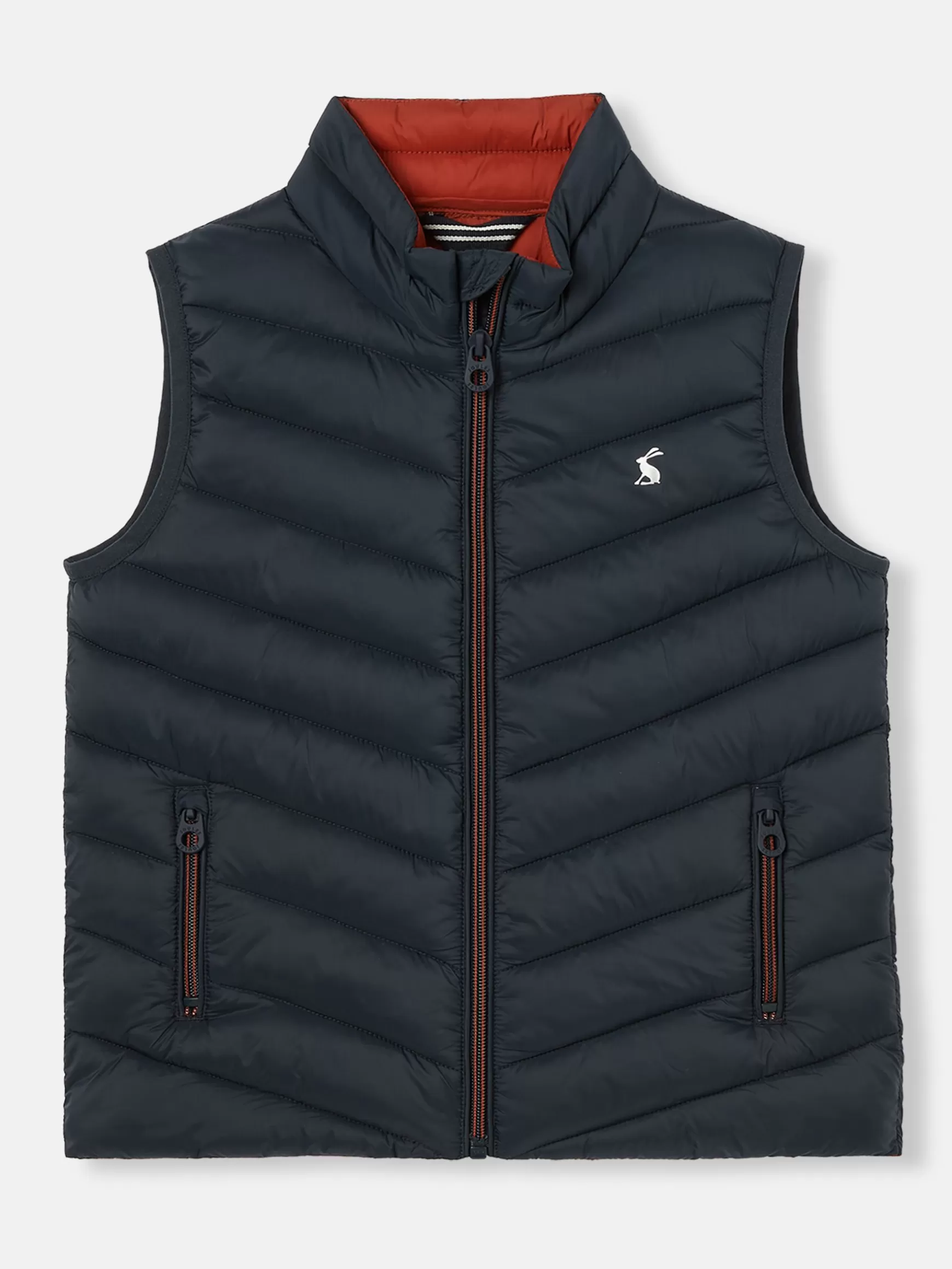 Boys' Crofton Navy Blue Packable Padded Gilet^Joules Best