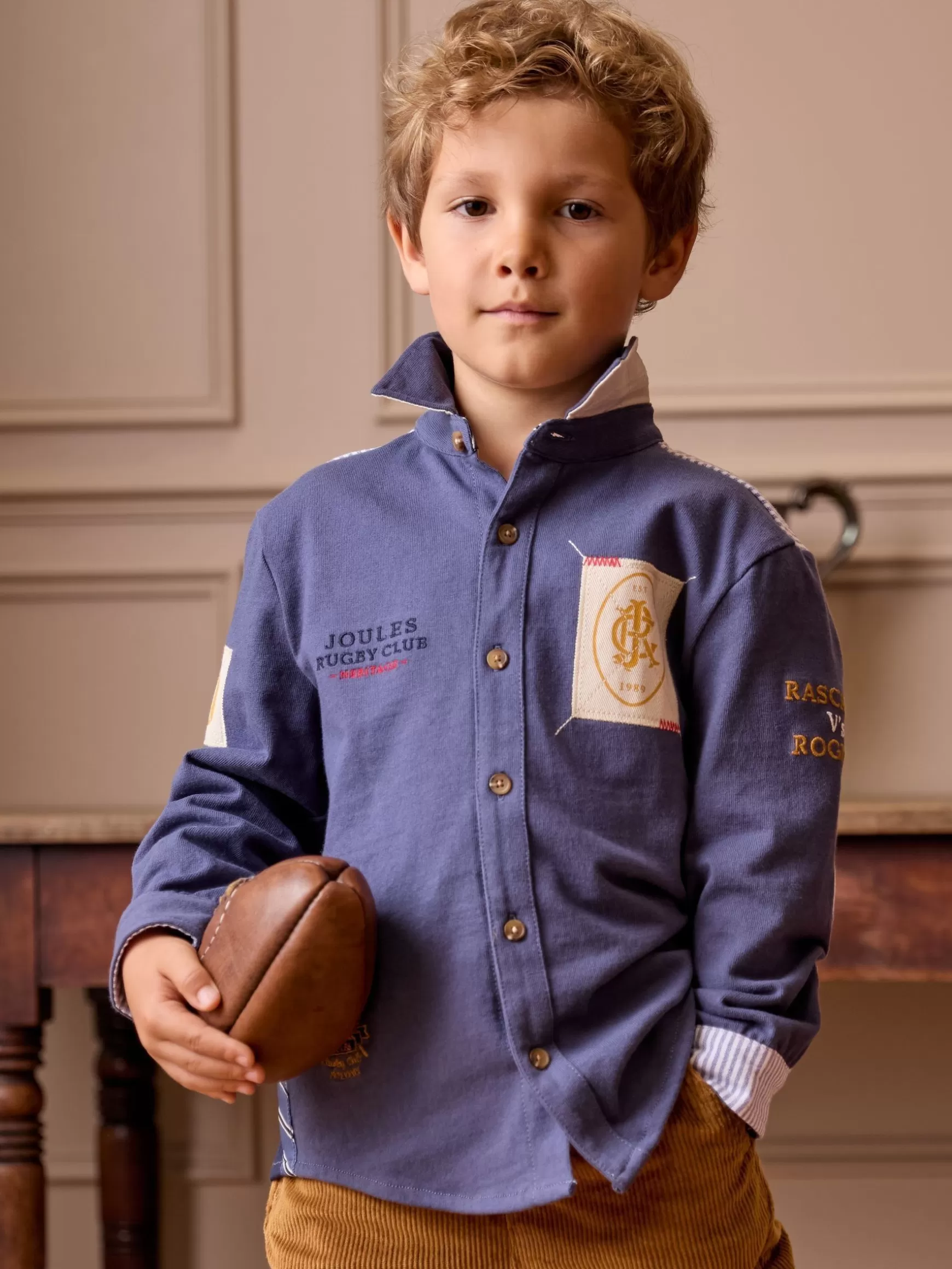 Boys' Emmett Embroidered and Embellished Shirt^Joules Discount