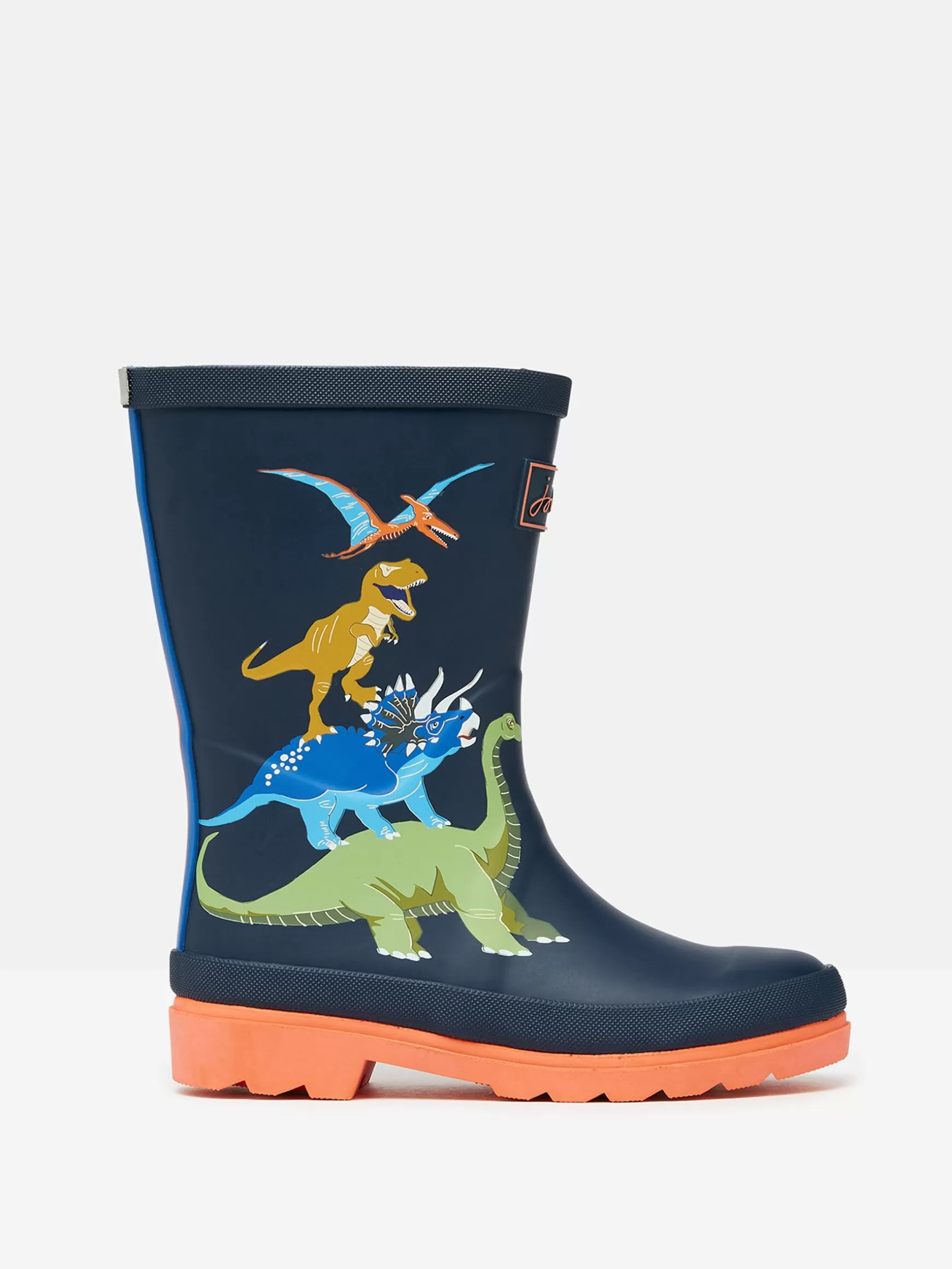 Boys' Navy Dinosaur Printed Wellies^Joules New