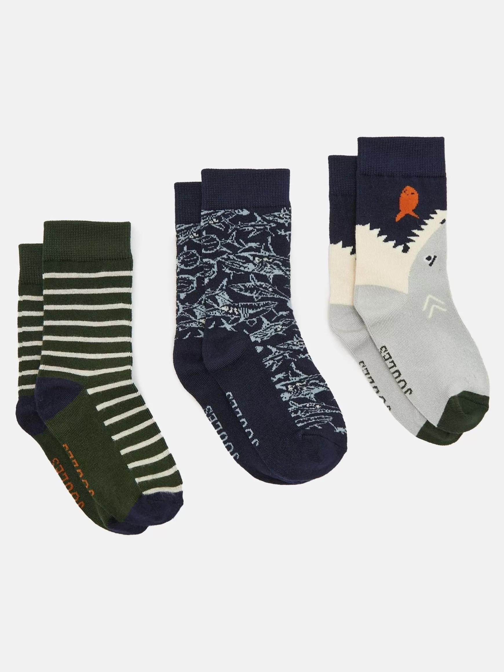 Boys' Neat Feet 3 Pack Socks^Joules Hot