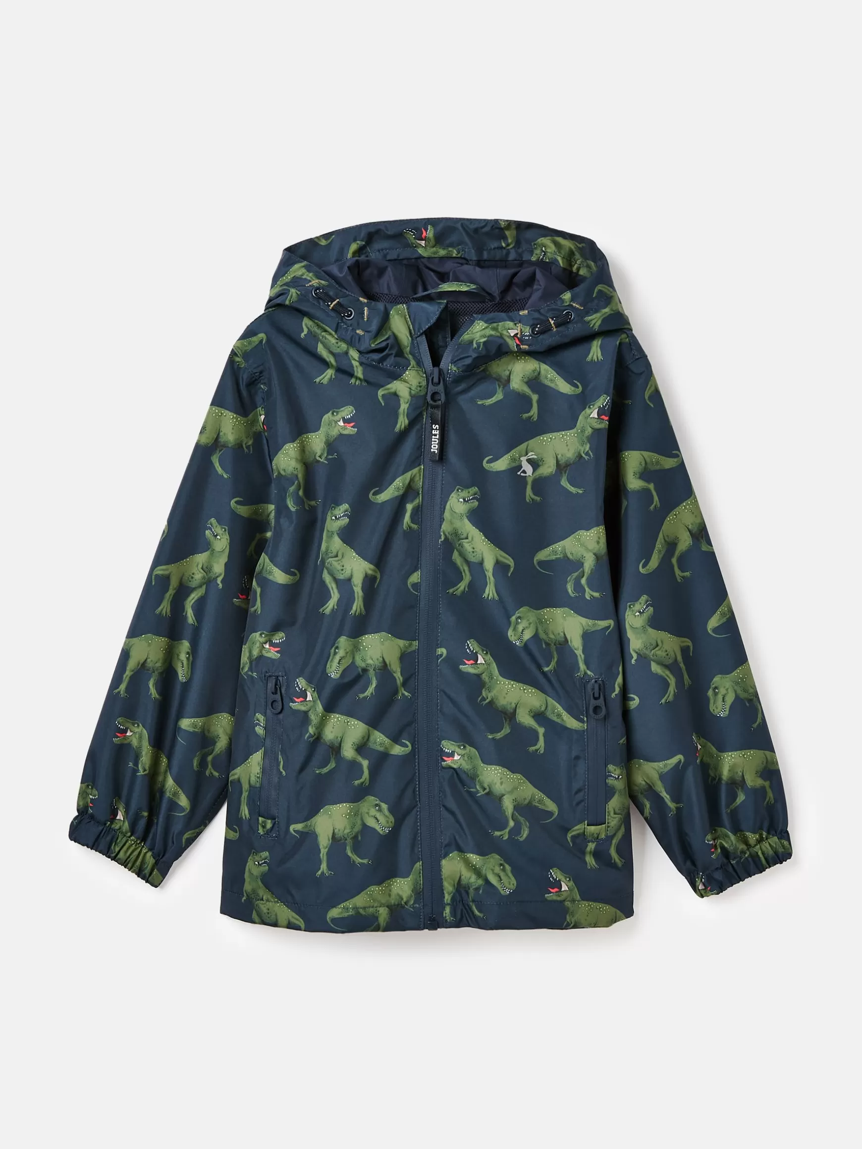 Boys' Rainwell Navy Dinosaur Waterproof Raincoat With Hood^Joules Discount