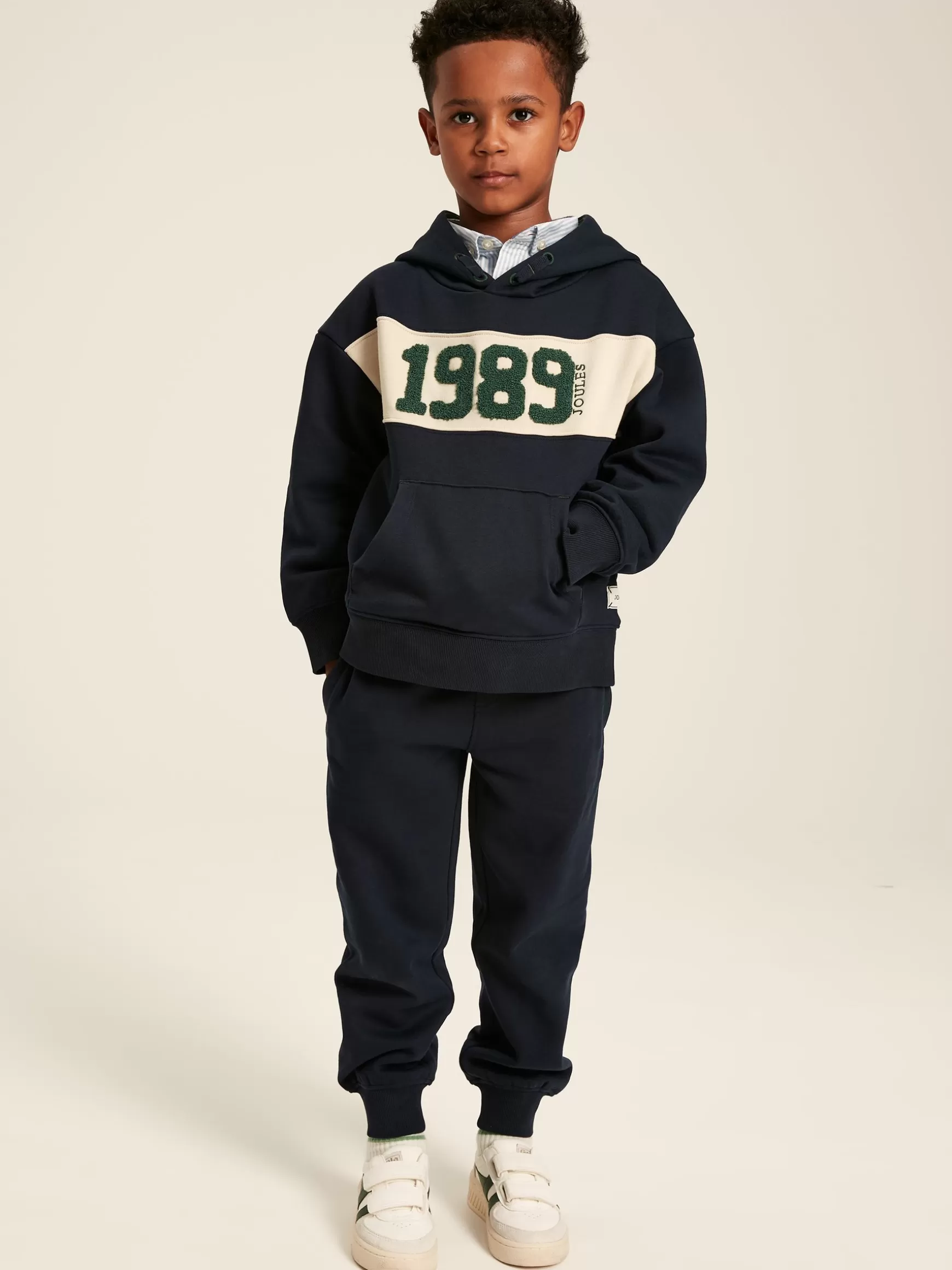 Boys' Ted Navy Blue Jersey Joggers^Joules Best