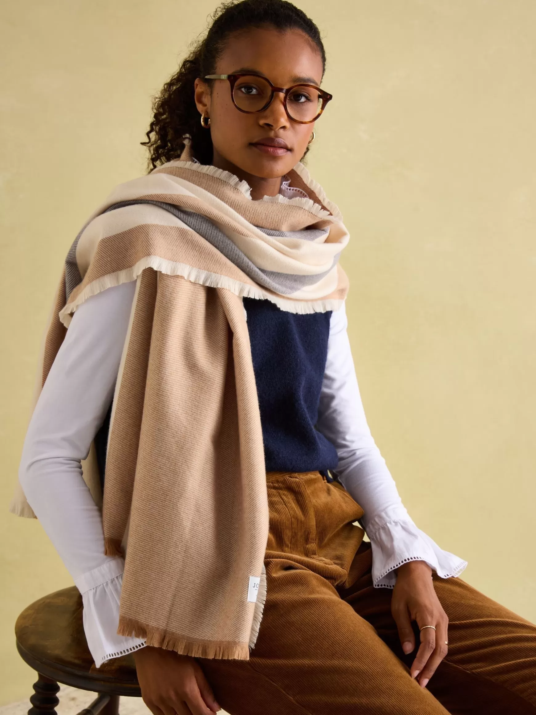 Bracewell Blanket Scarf^Joules New