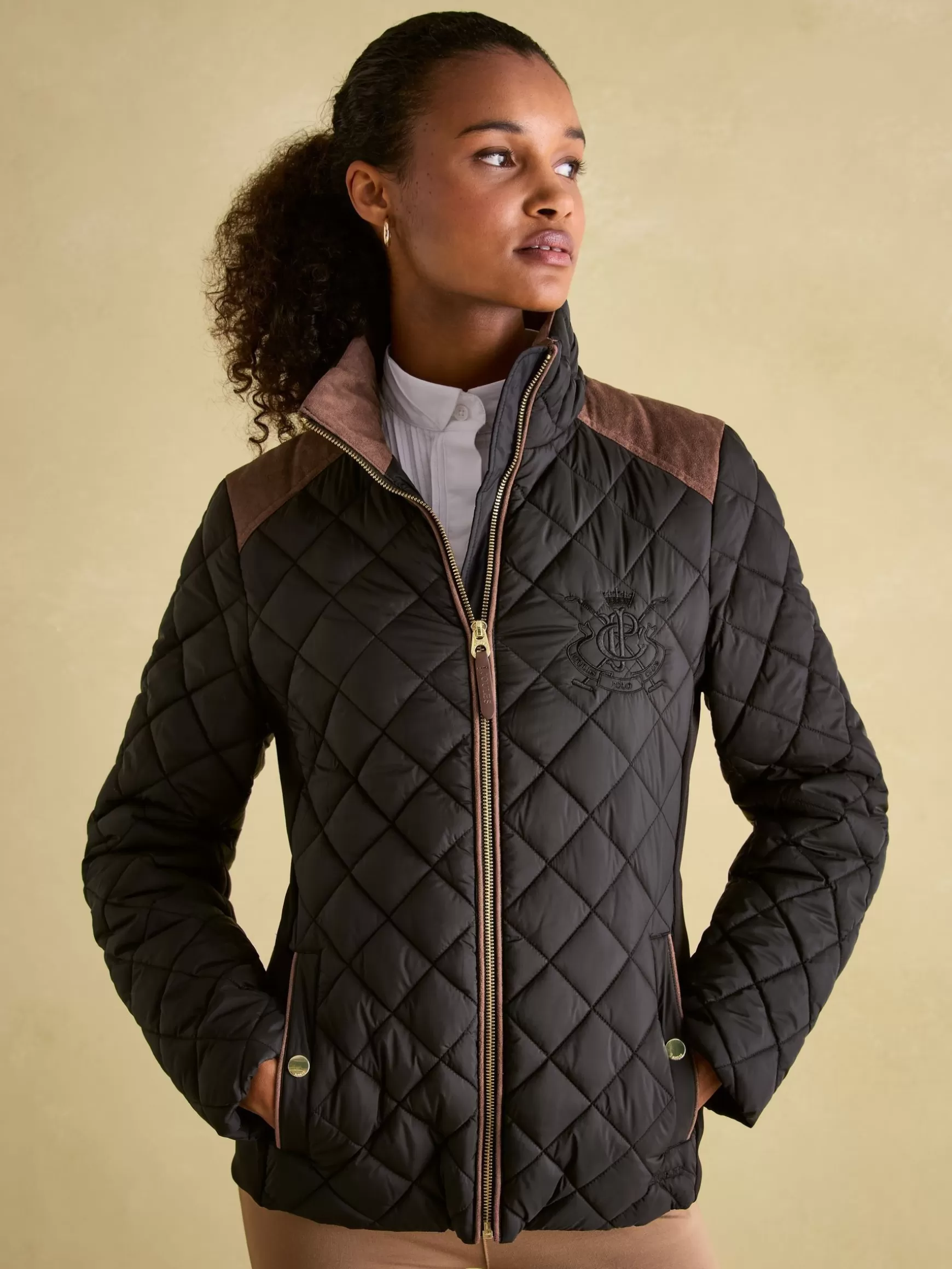 Braemar Luxe Showerproof Diamond Quilted Coat^Joules Flash Sale