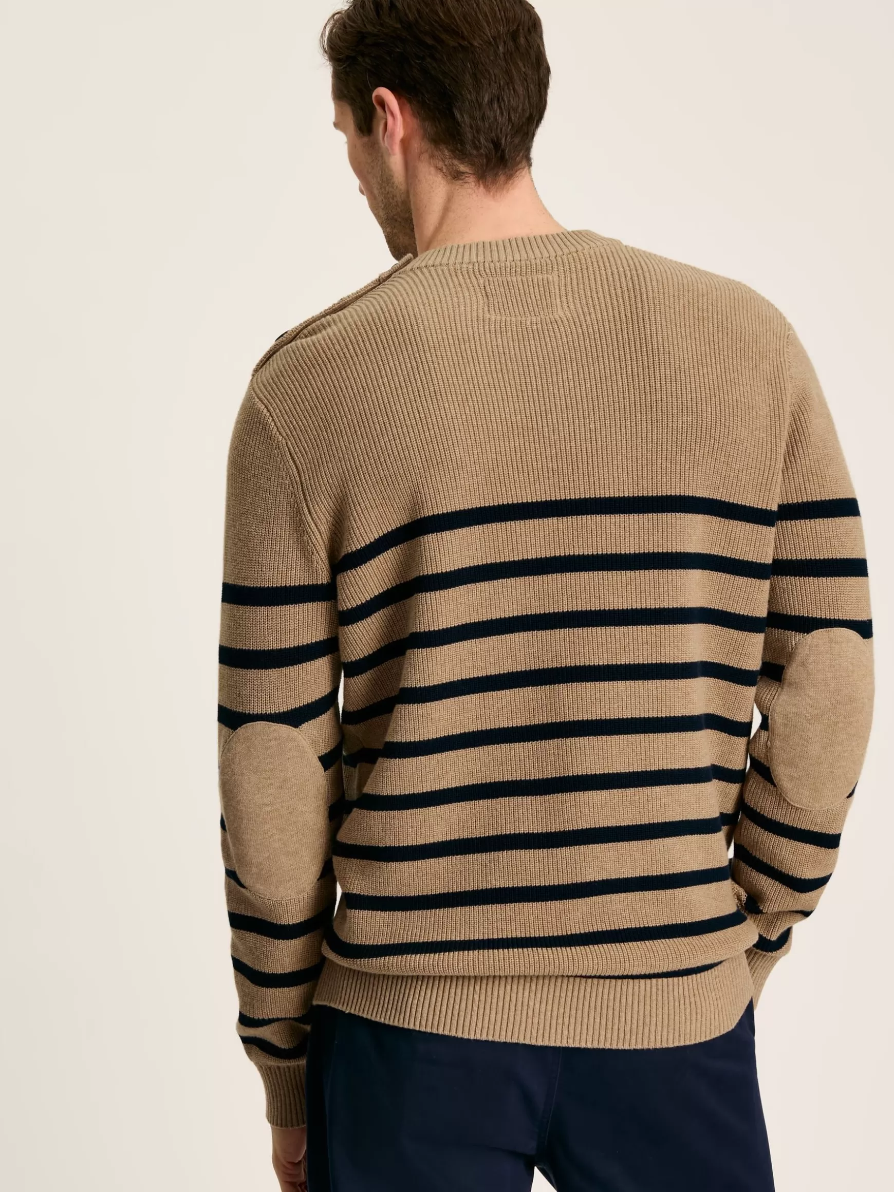 Breton Navy Stripe Crew Neck Knitted Jumper^Joules Best