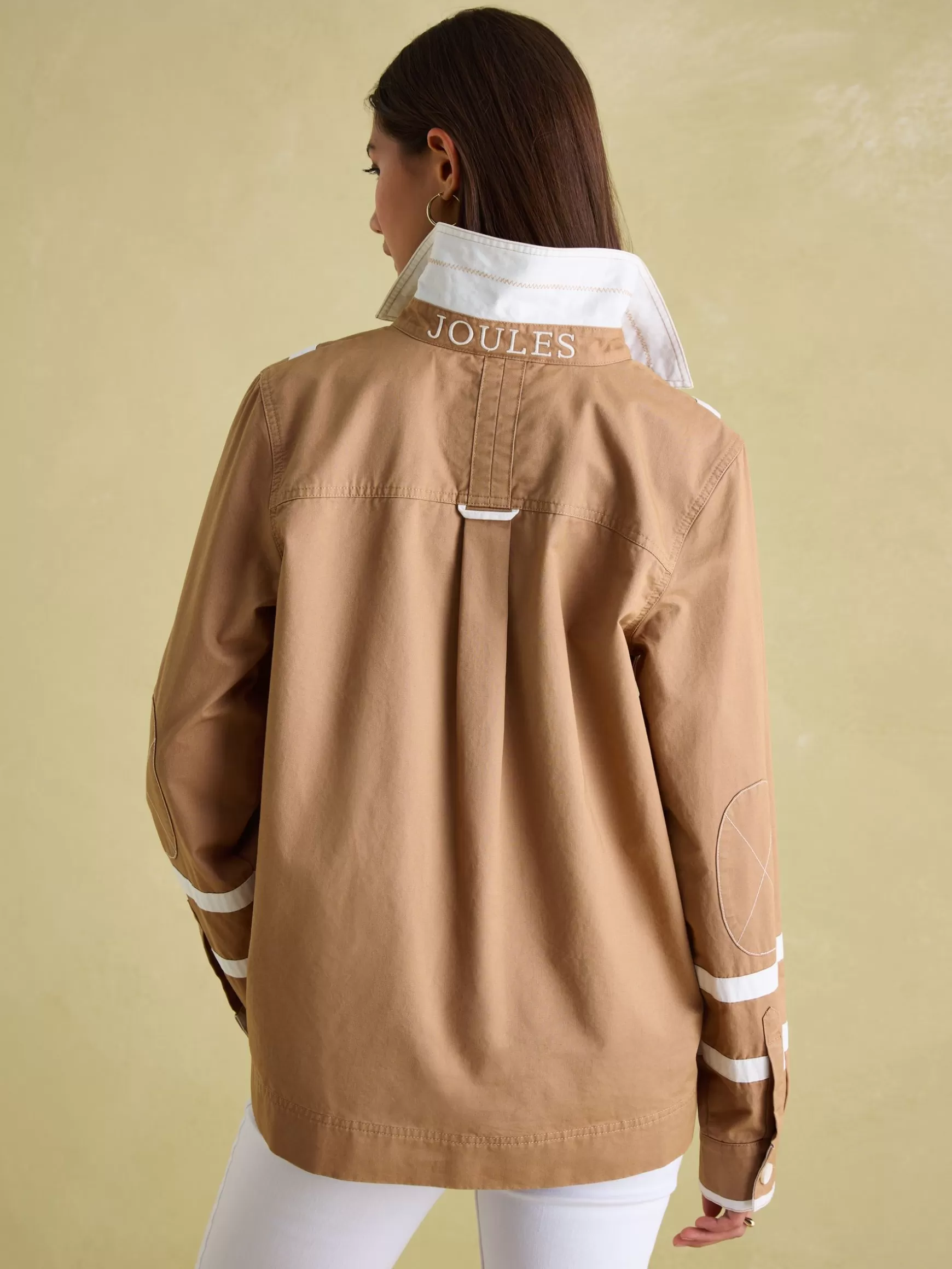 Brinley Tan Brown Cotton Deck Shirt^Joules Flash Sale