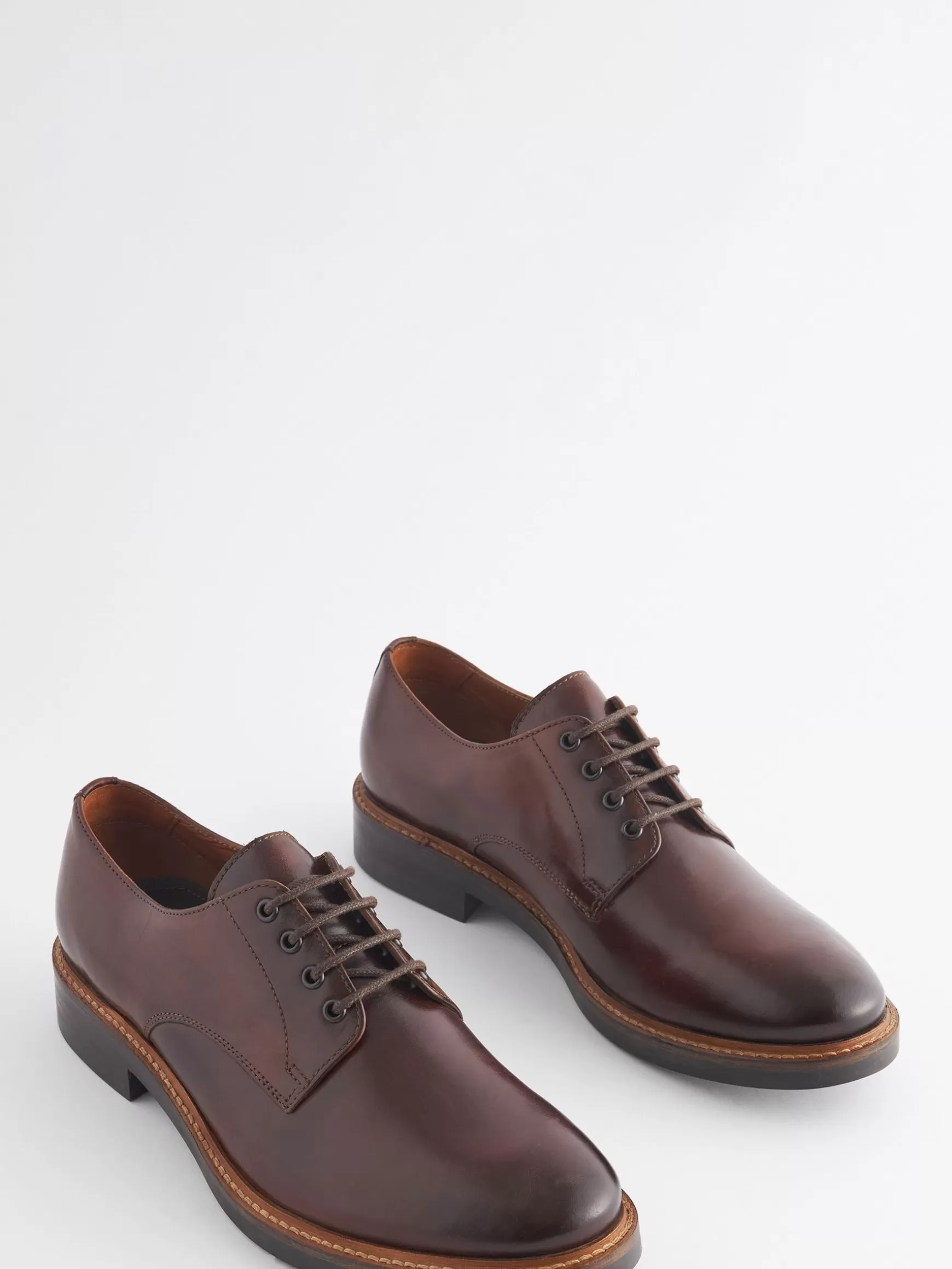 Brown Leather Classic Derby Shoes^Joules Discount