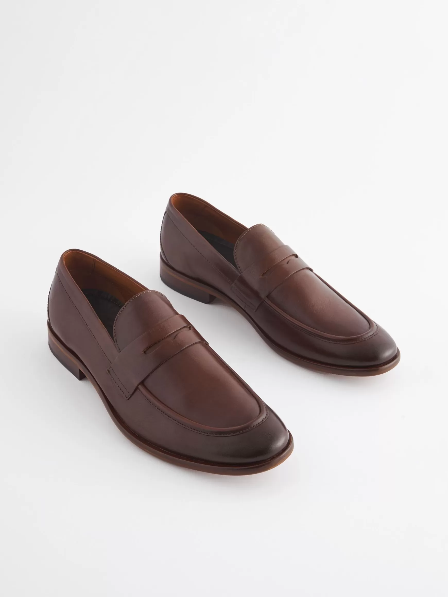 Brown Leather Penny Loafers^Joules Cheap