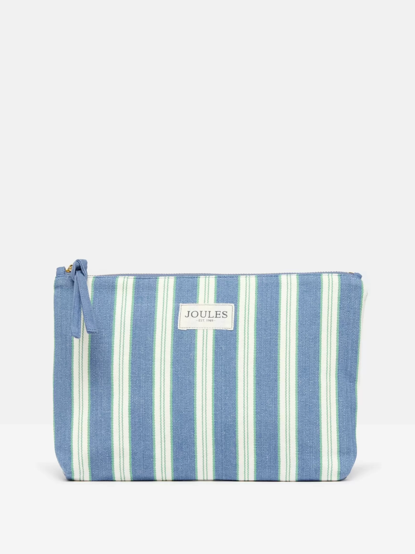 Carrywell Blue & White Striped Zip Pouch^Joules Best