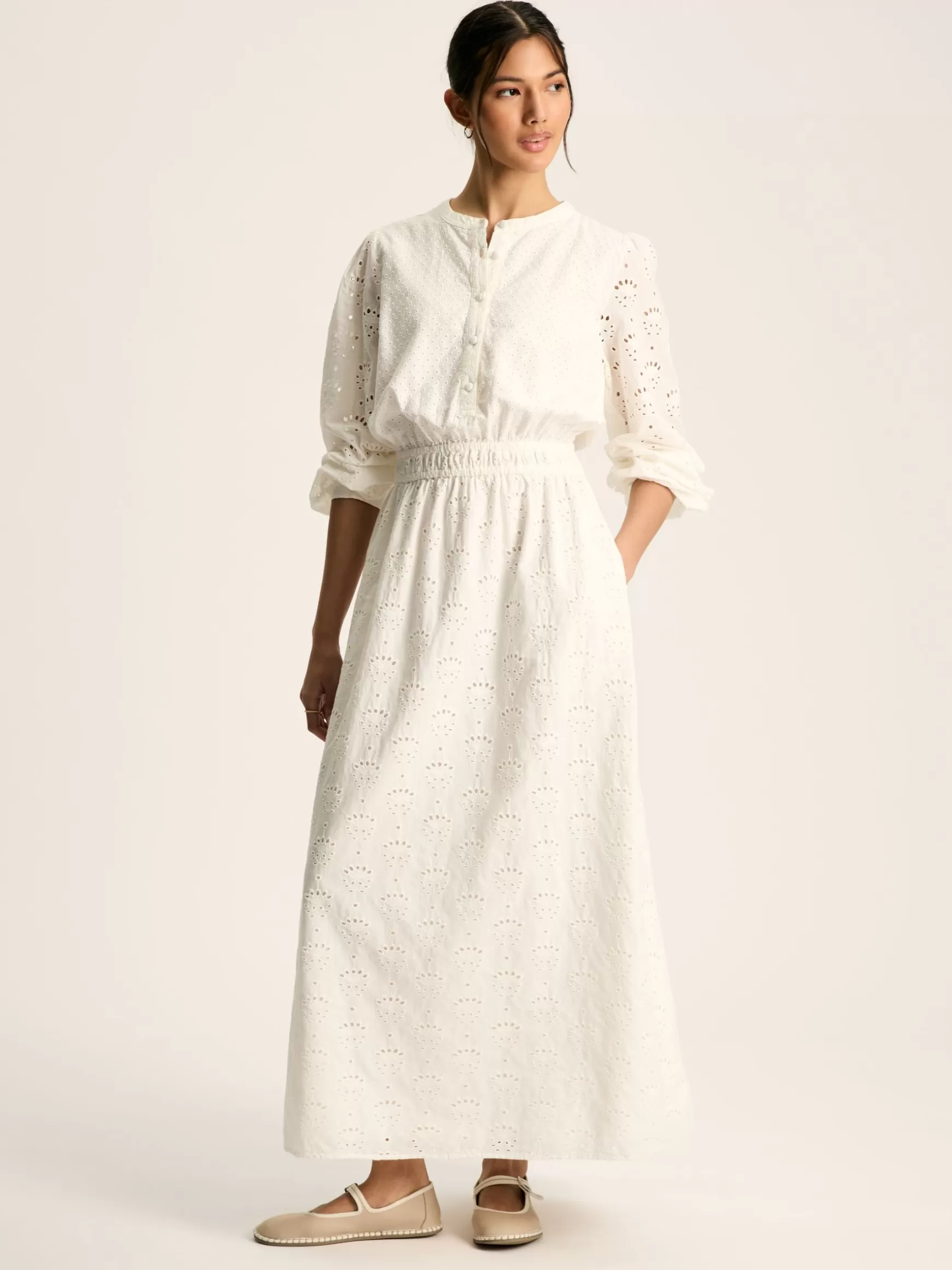 Cassie Broderie Maxi Dress^Joules Cheap
