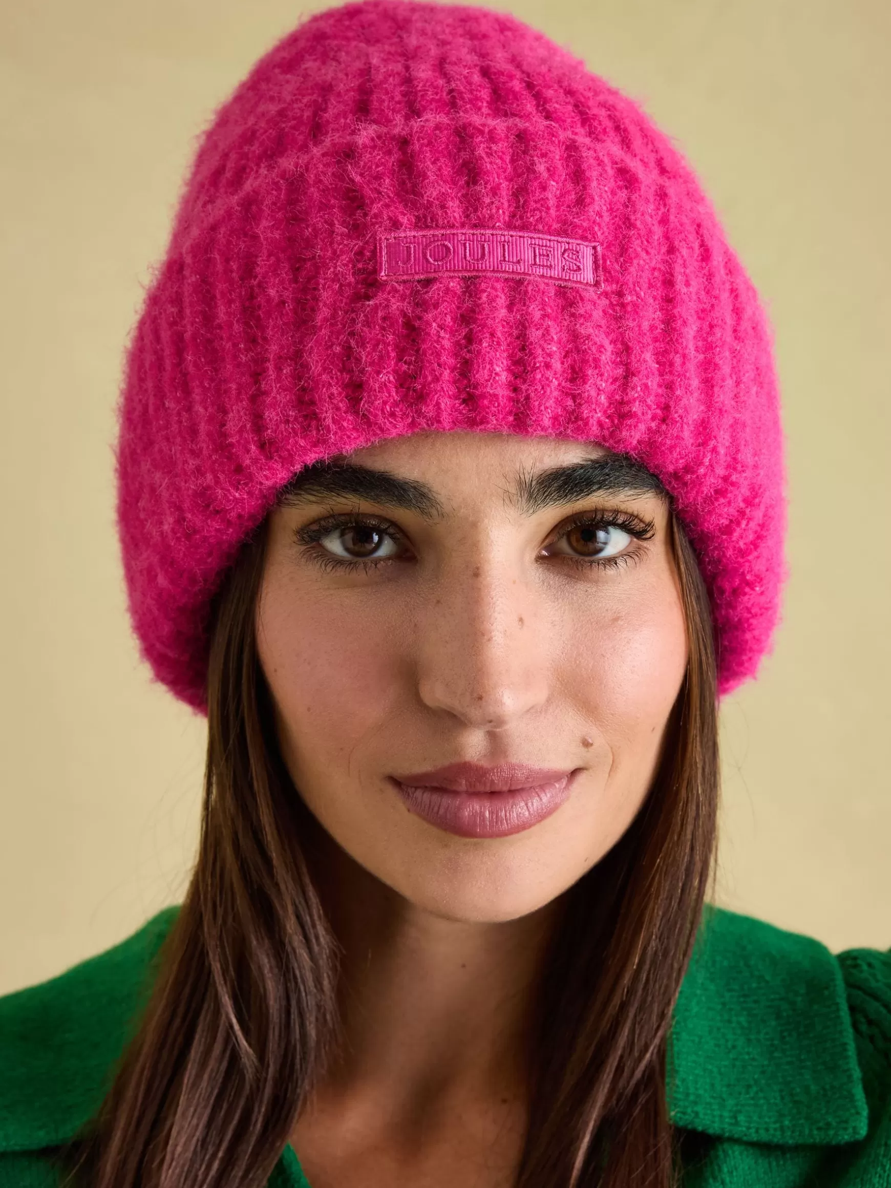 Caversham Bright Pink Beanie Hat^Joules Store