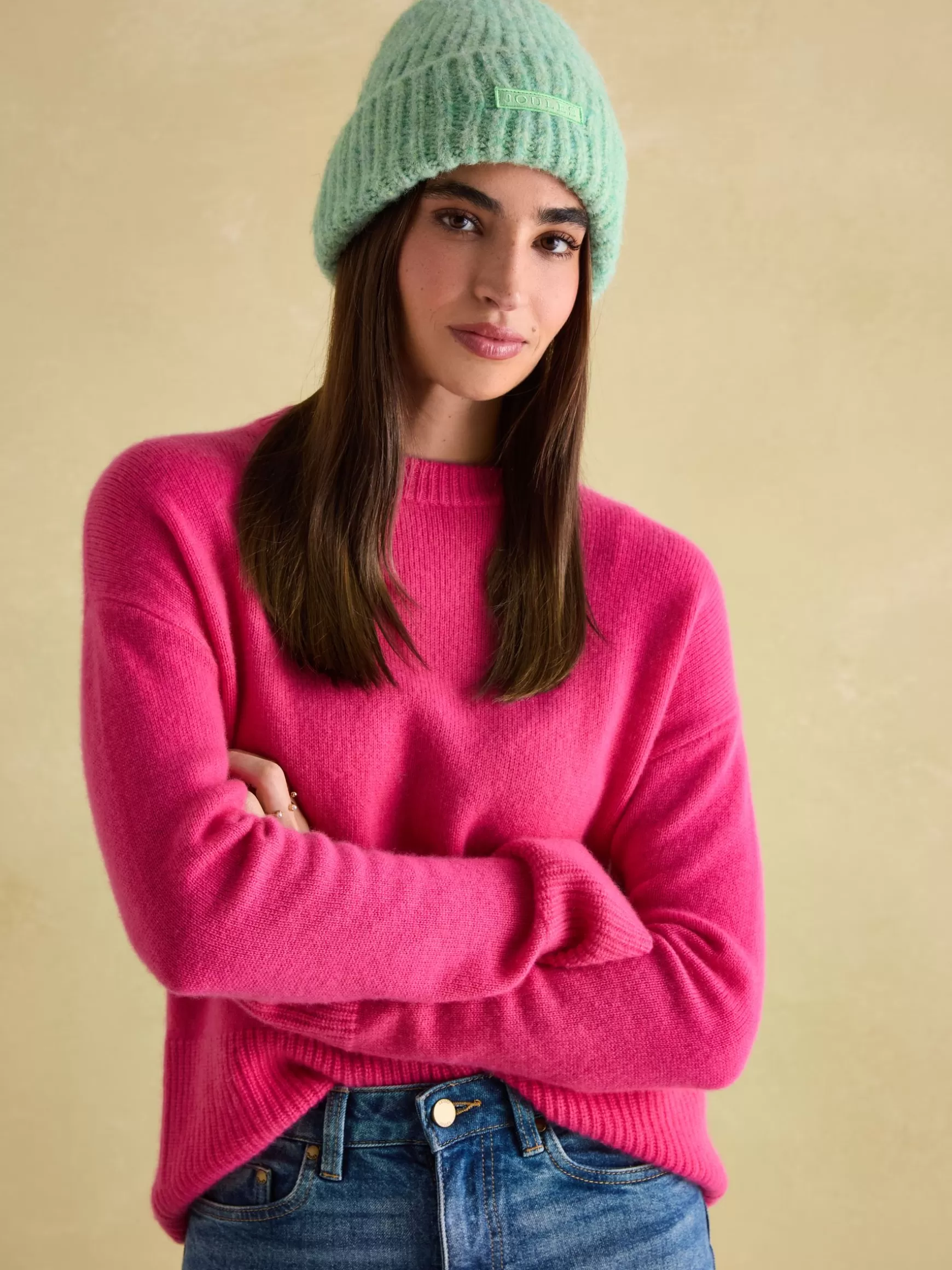 Caversham Mint Green Beanie Hat^Joules New