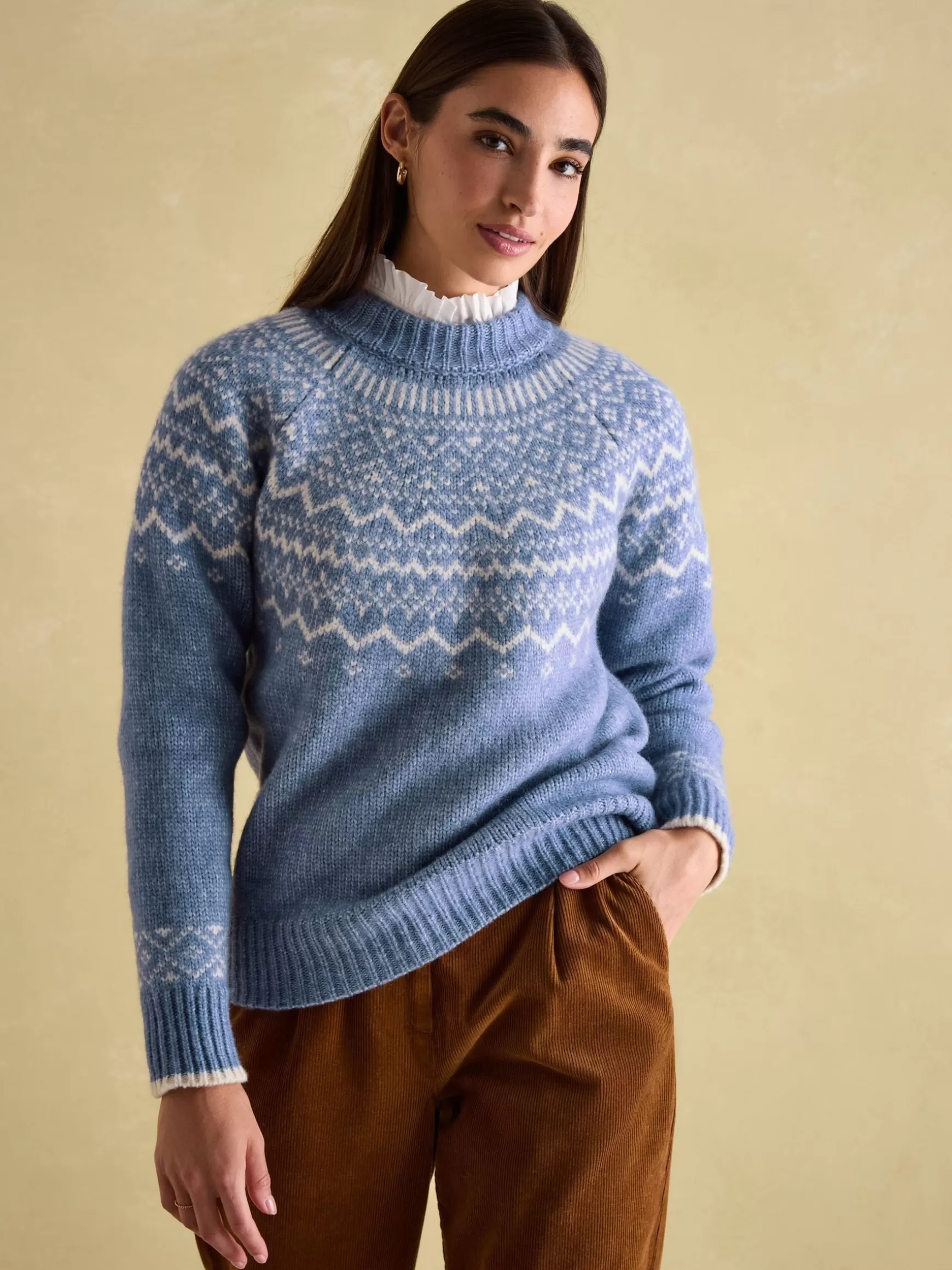 Charlotte Crew Neck Fair Isle Jumper^Joules Best Sale