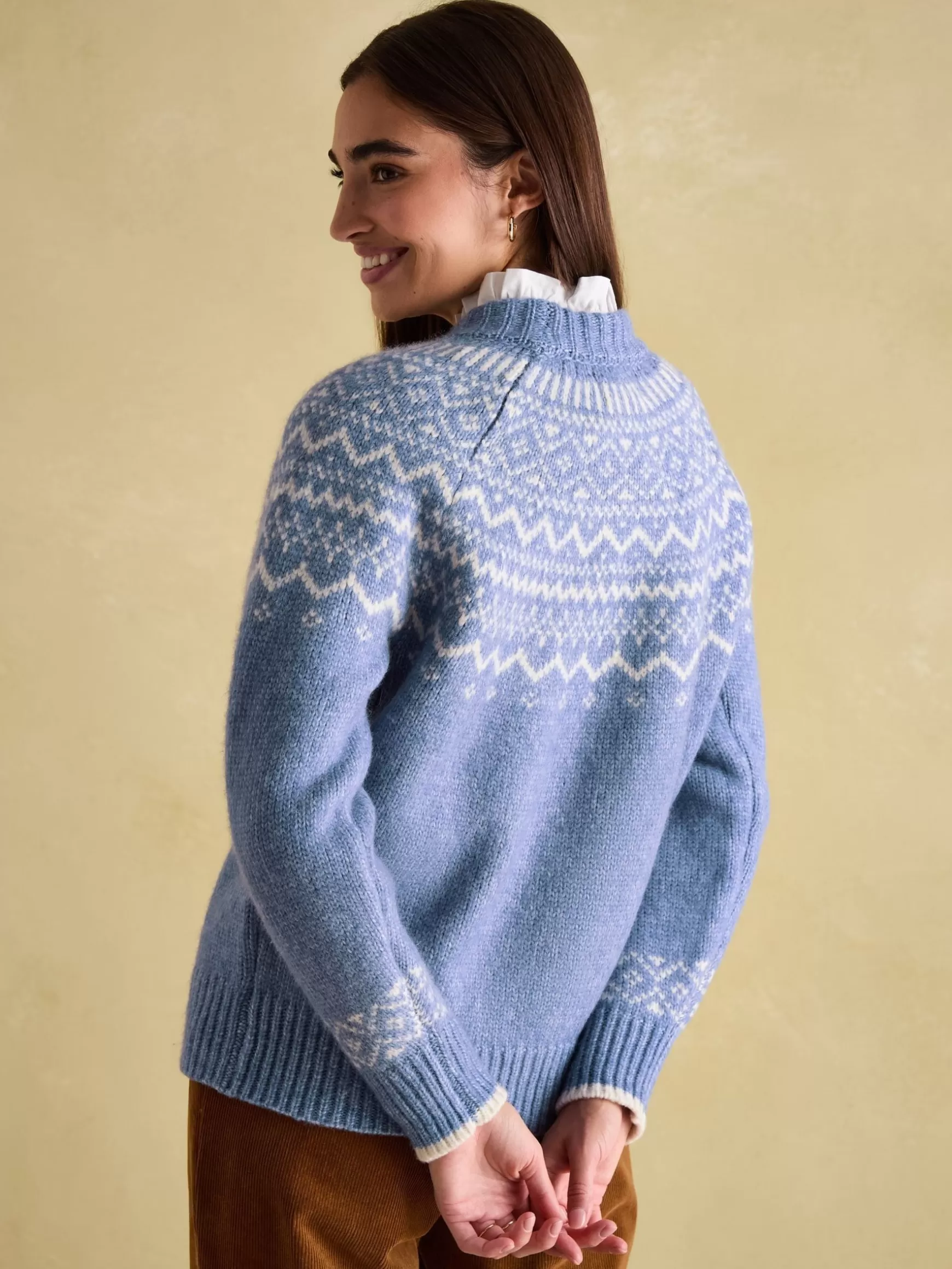 Charlotte Crew Neck Fair Isle Jumper^Joules Best Sale