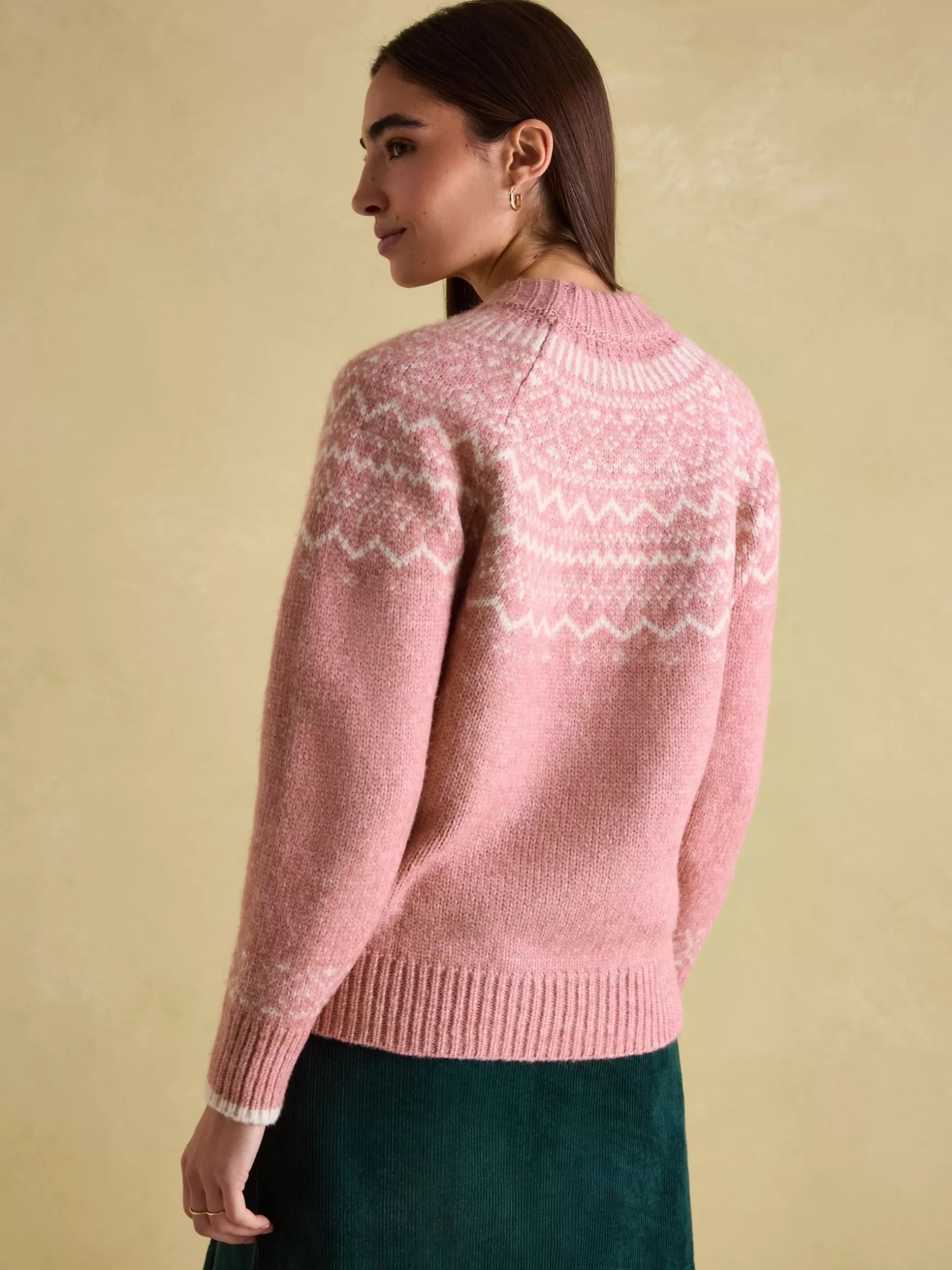 Charlotte Crew Neck Fair Isle Jumper^Joules Fashion