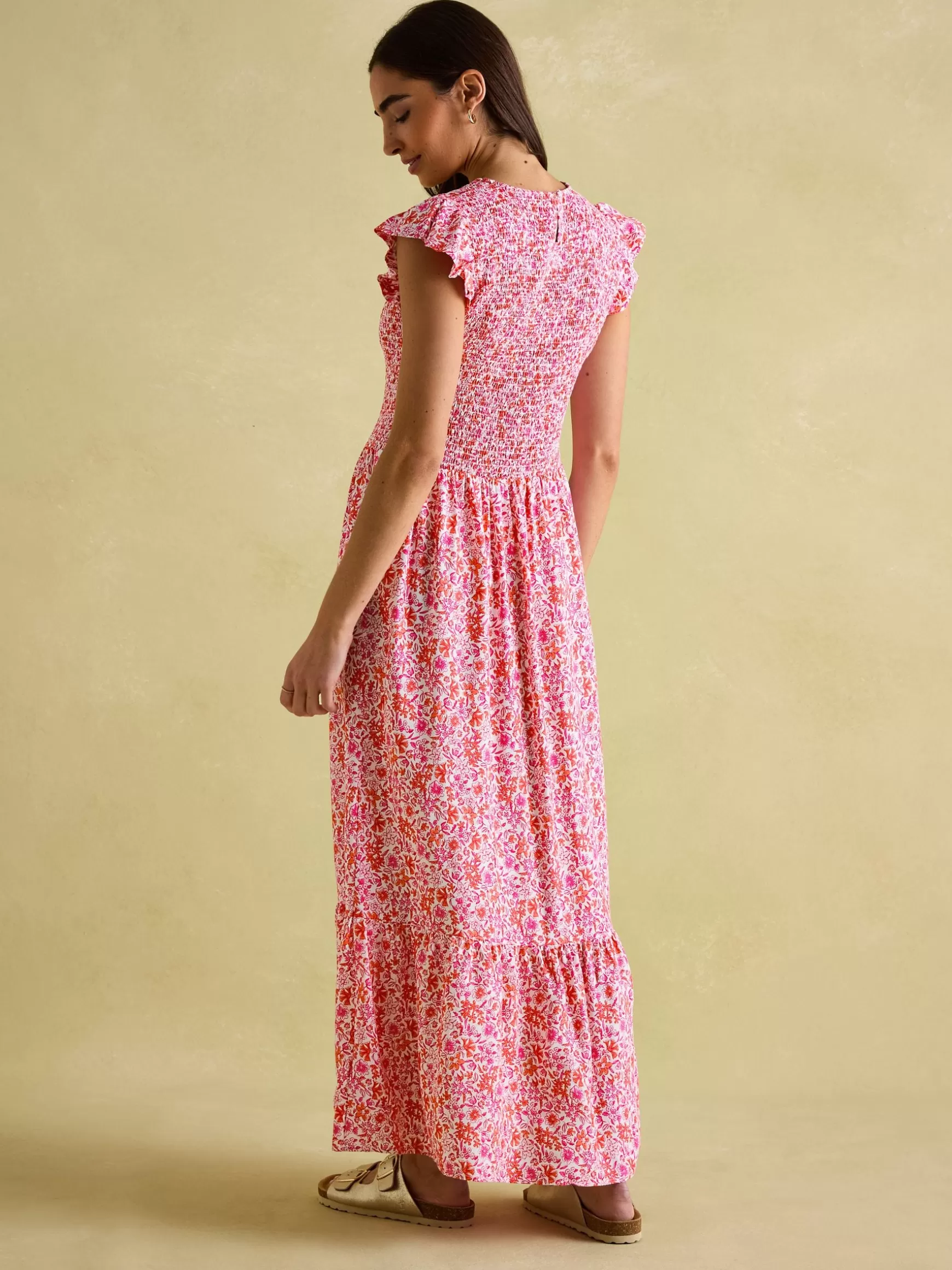 Clover Shirred Dress^Joules Outlet