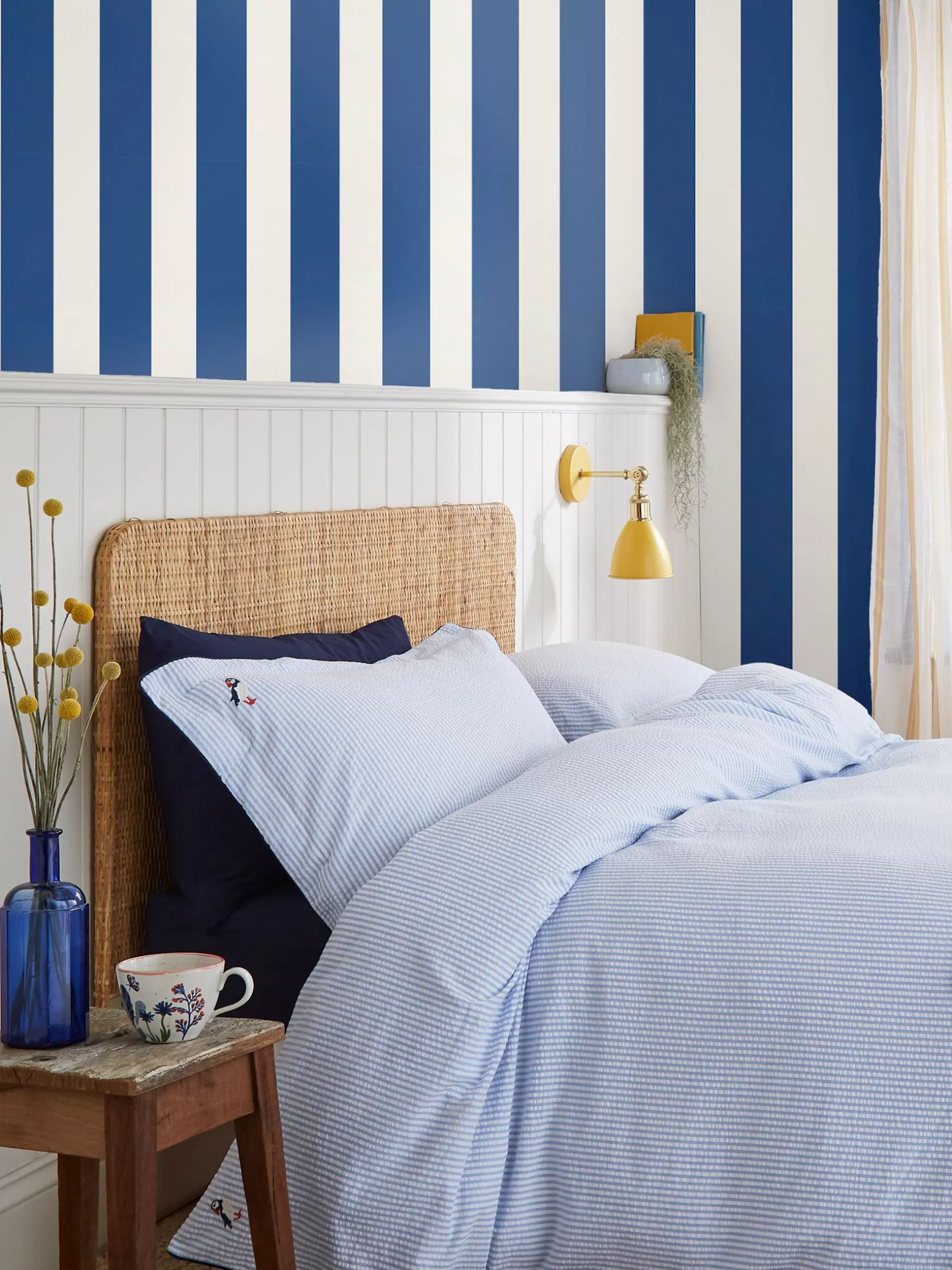 Coast Blue Harborough Stripe 10M Wallpaper^Joules Hot