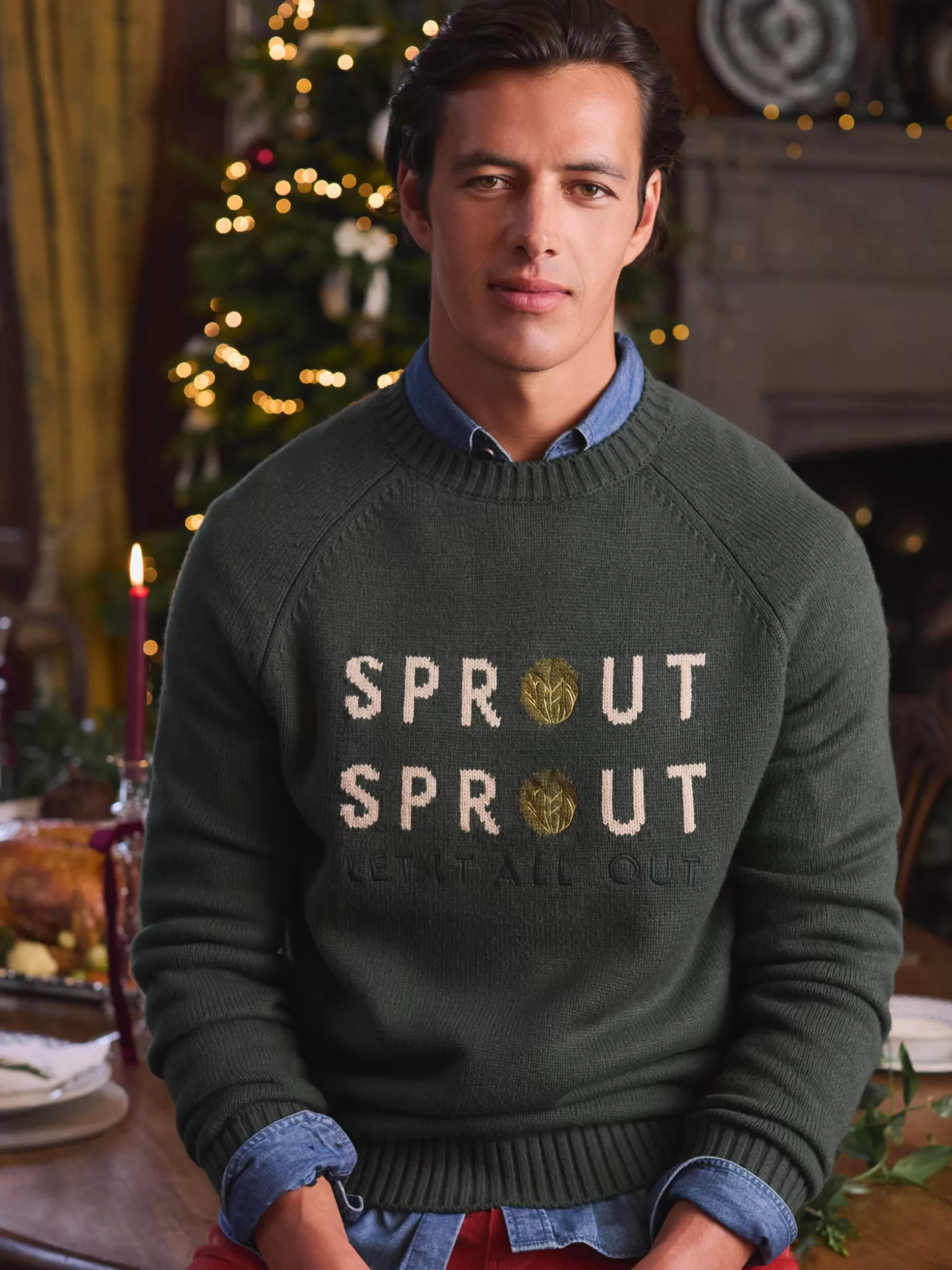 Cracking Sprout Crew Neck Jumper^Joules Fashion