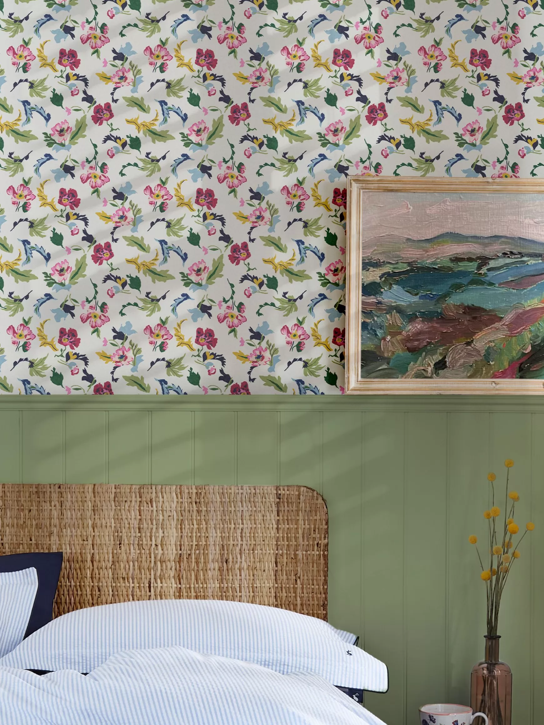 Cambridge Painted Floral 10M Wallpaper^Joules Best