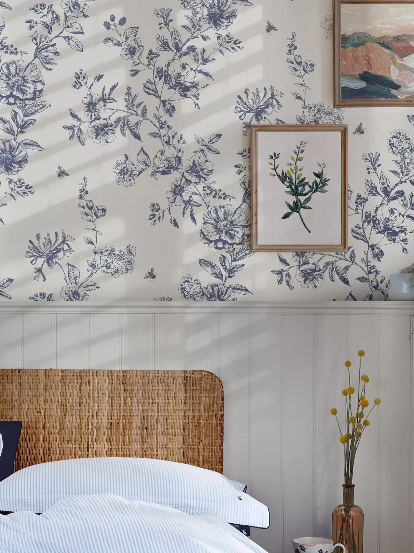Honey Floral 10M Wallpaper^Joules Shop