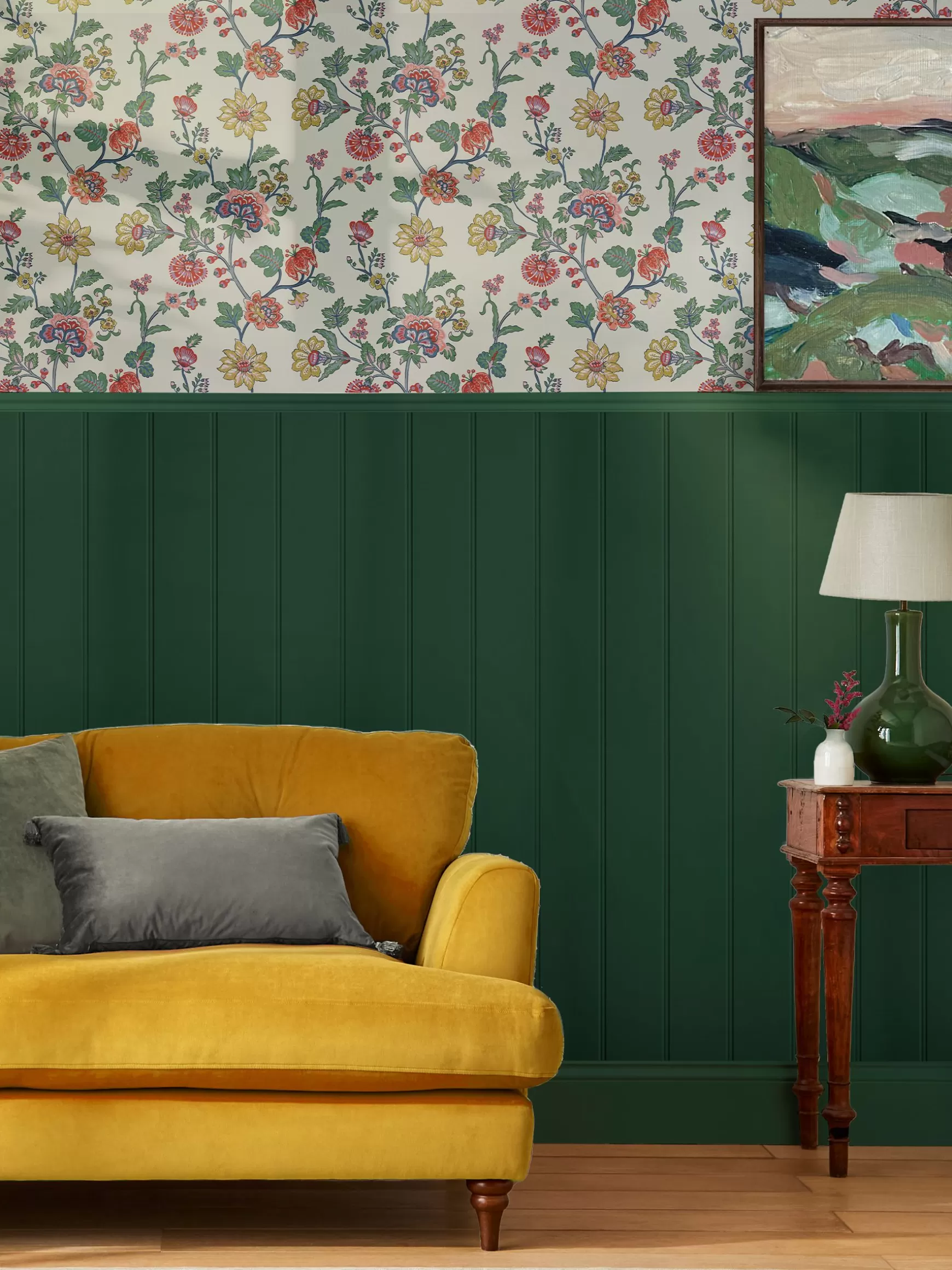 Vine Cottage Floral 10M Wallpaper^Joules Shop