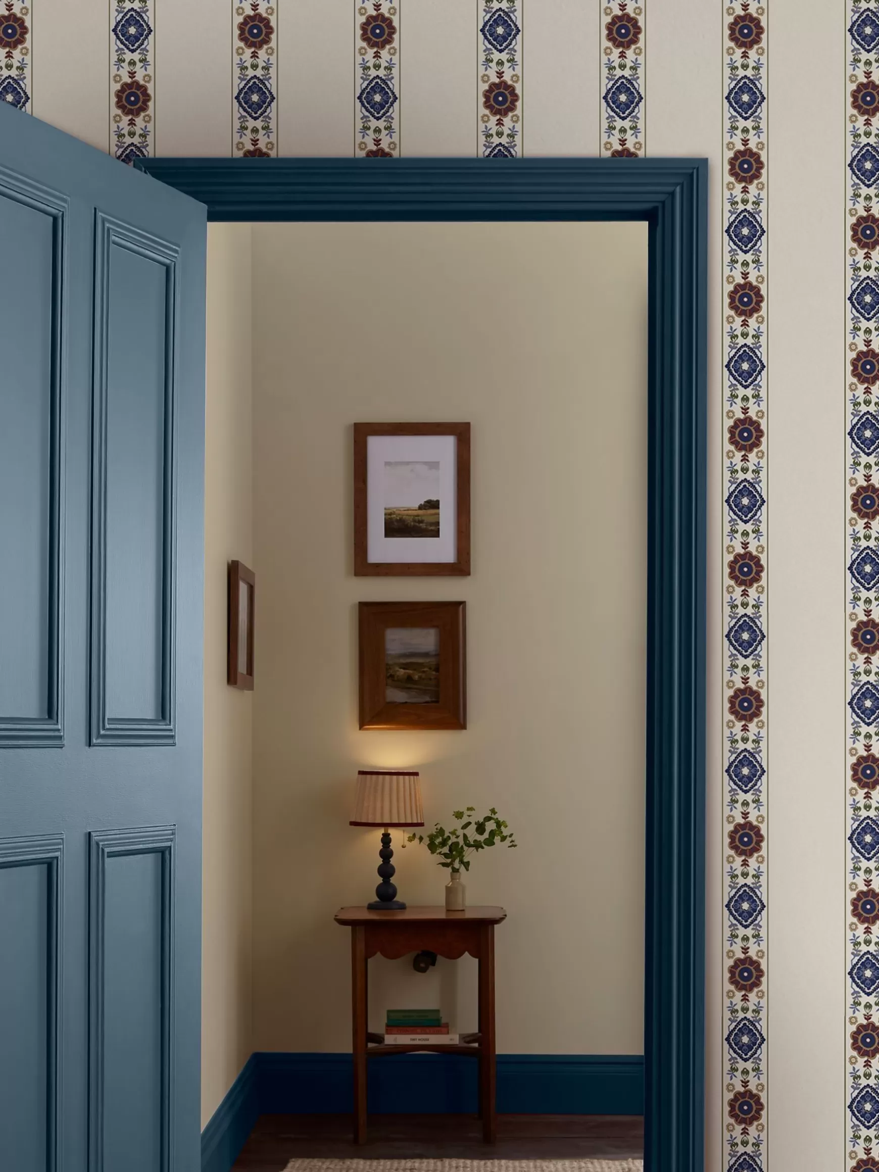 Grove Border Cream/Multi 10M Wallpaper^Joules Online