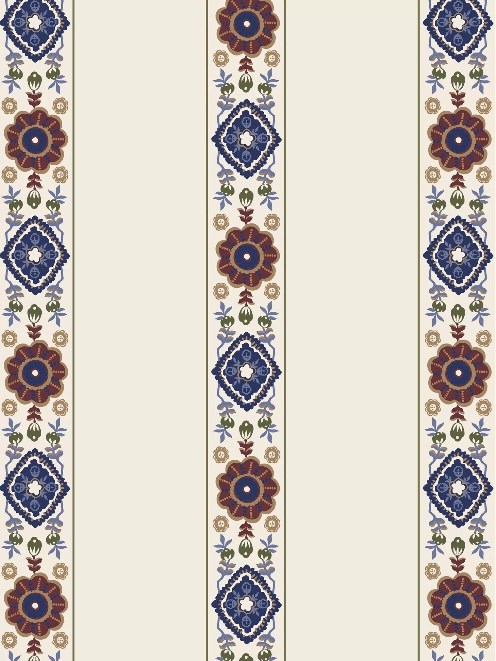 Grove Border Cream/Multi 10M Wallpaper^Joules Online