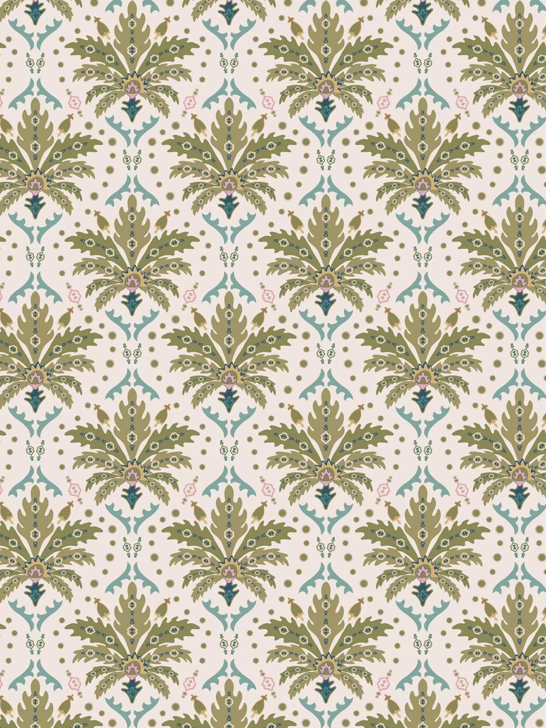 Palm Geo Print 10M Wallpaper^Joules Hot